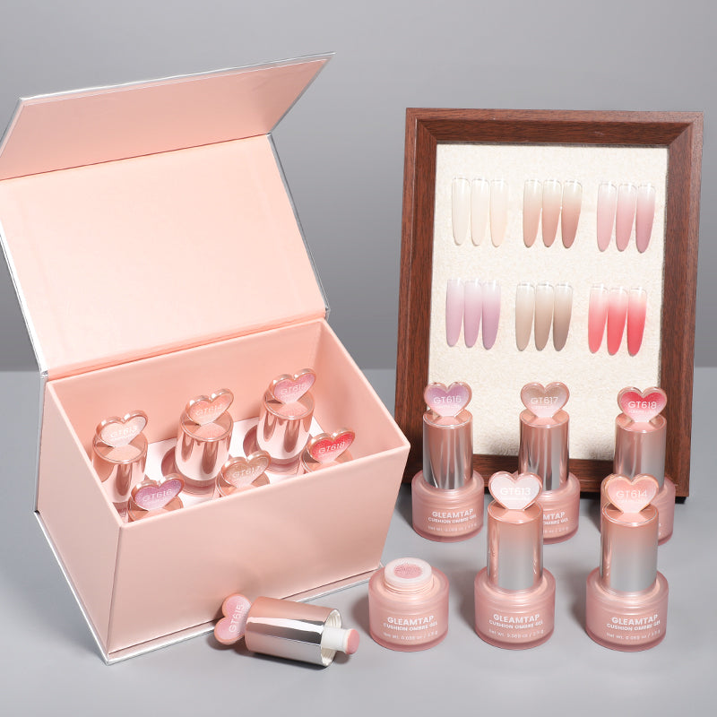 New GleamTap Cushion Ombre Gel Set: Made Ombre Nails Easily