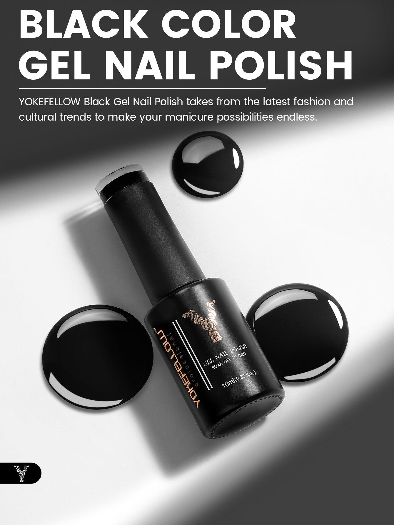 10 ml Gel-Nagellack, Schwarz
