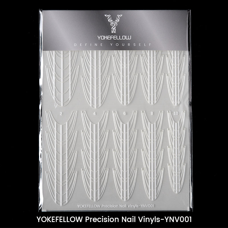 Precision Nail Vinyls 5 Sheets French Tips Stickers-YNV001