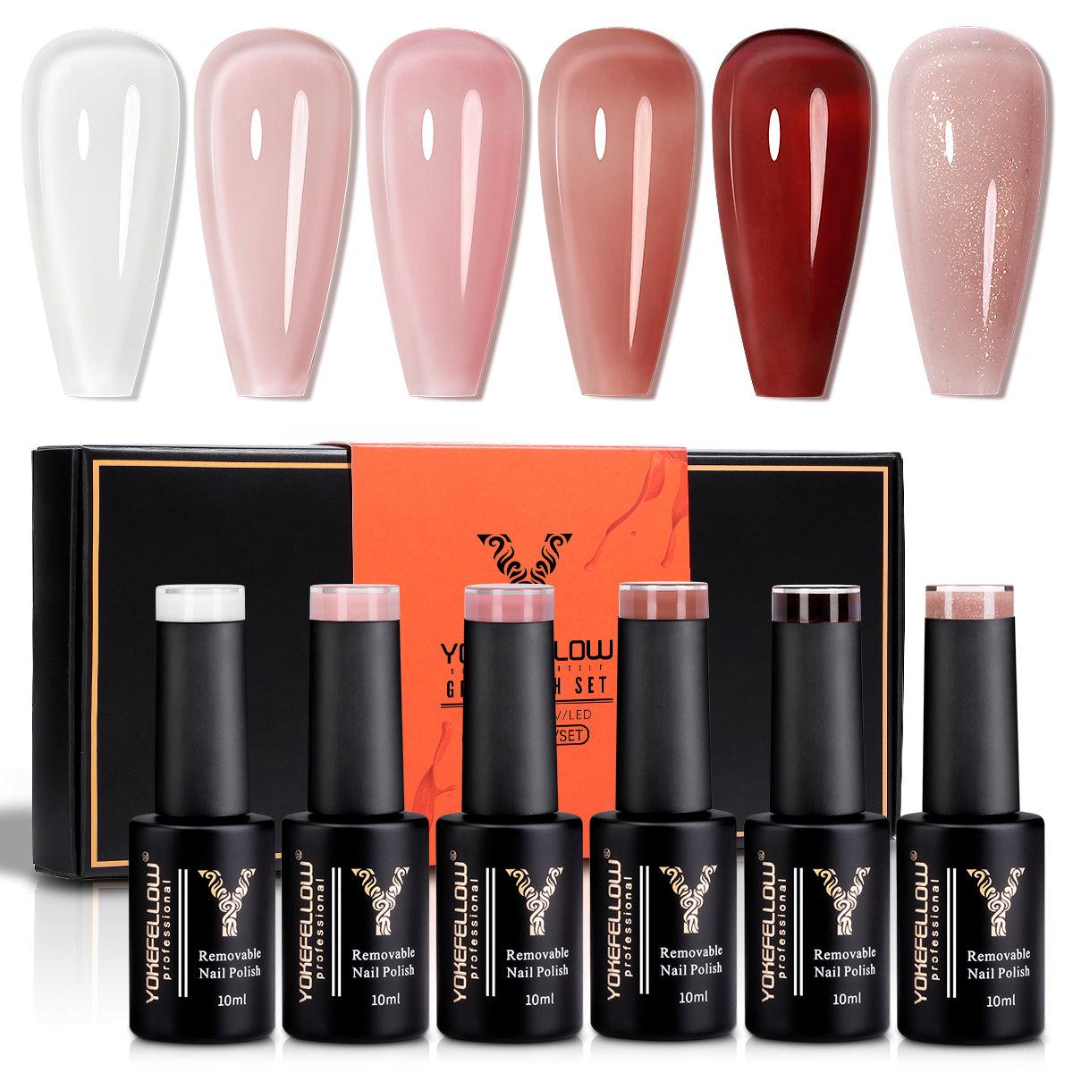 Jelly Series-6 Colors Gel Polish Set