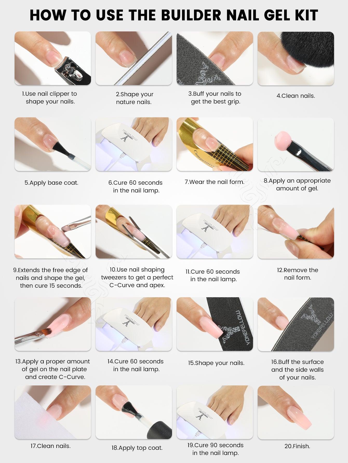 Gel para uñas Poly de 15 g - YMP01