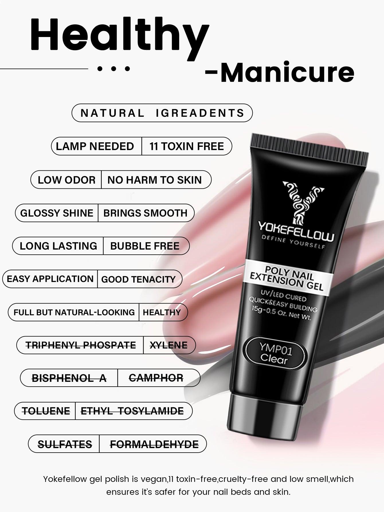 Gel para uñas Poly de 15 g - YMP01