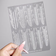 Precision Nail Vinyls 5 Sheets French Tips Stickers-YNV001