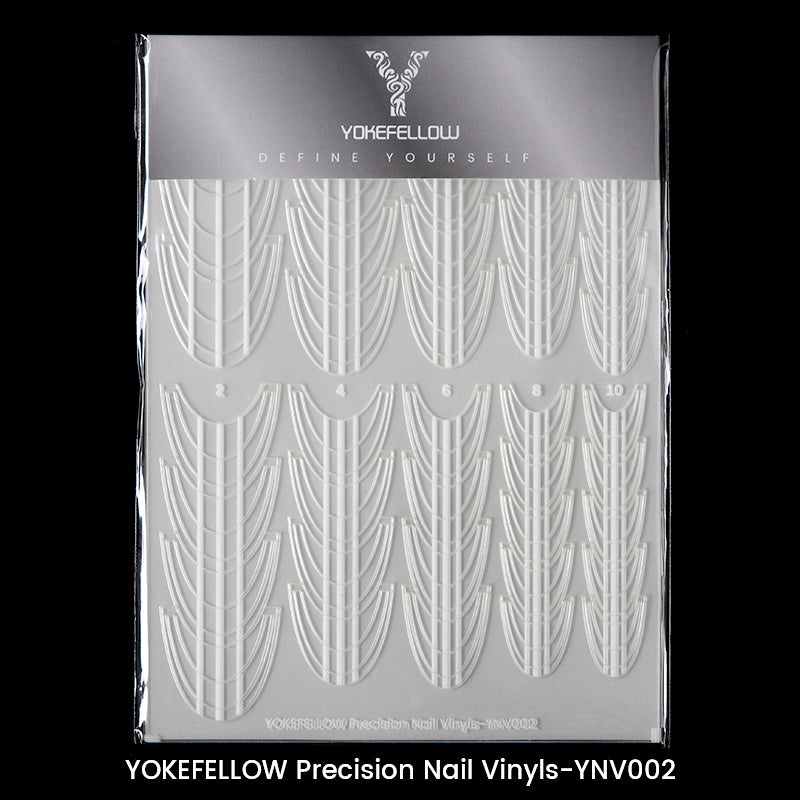 Precision Nail Vinyls 5 Sheets French Tips Stickers-YNV002