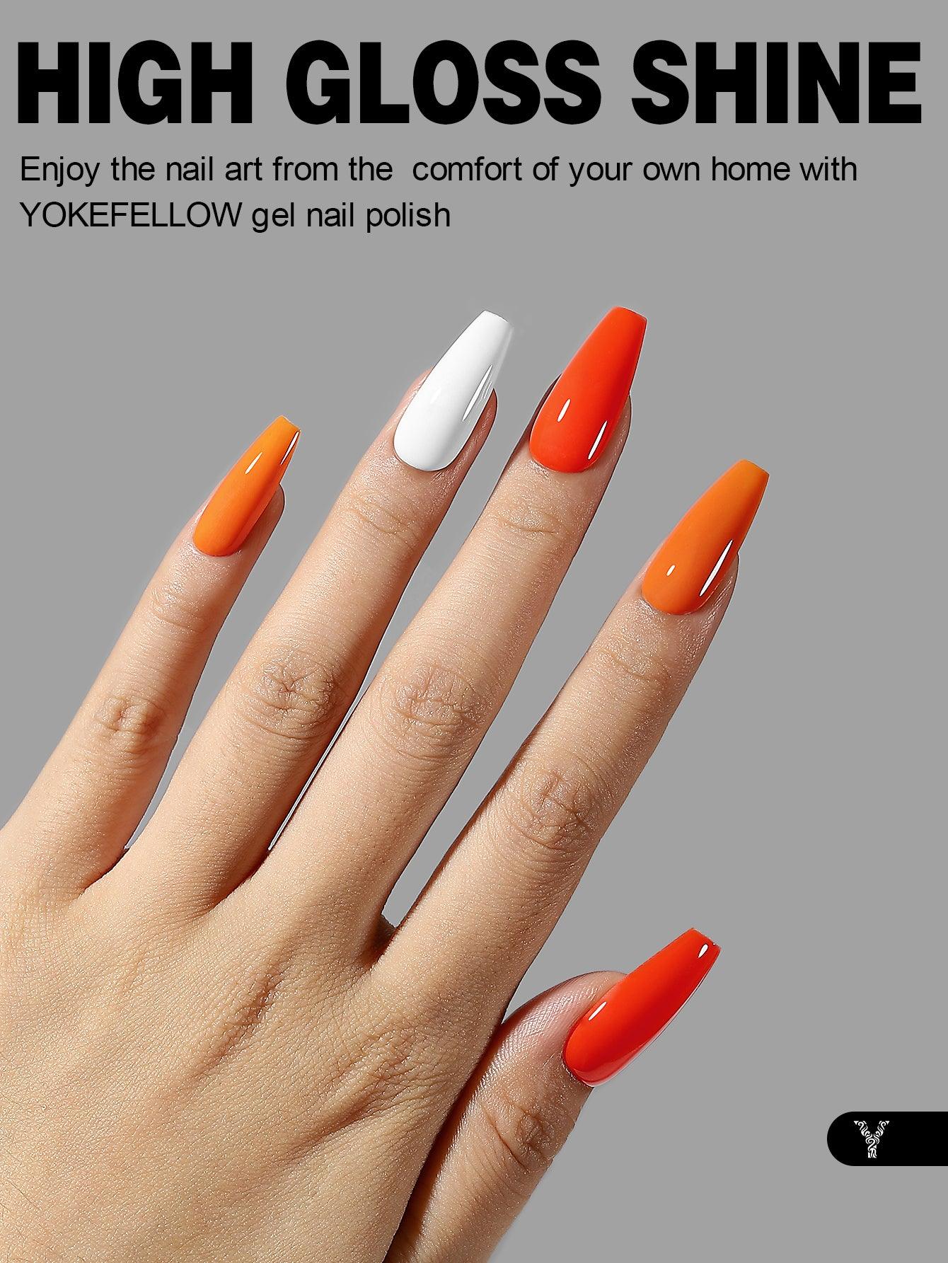 Orange Series-6 Colors Gel Polish Set - YokefellowBeauty