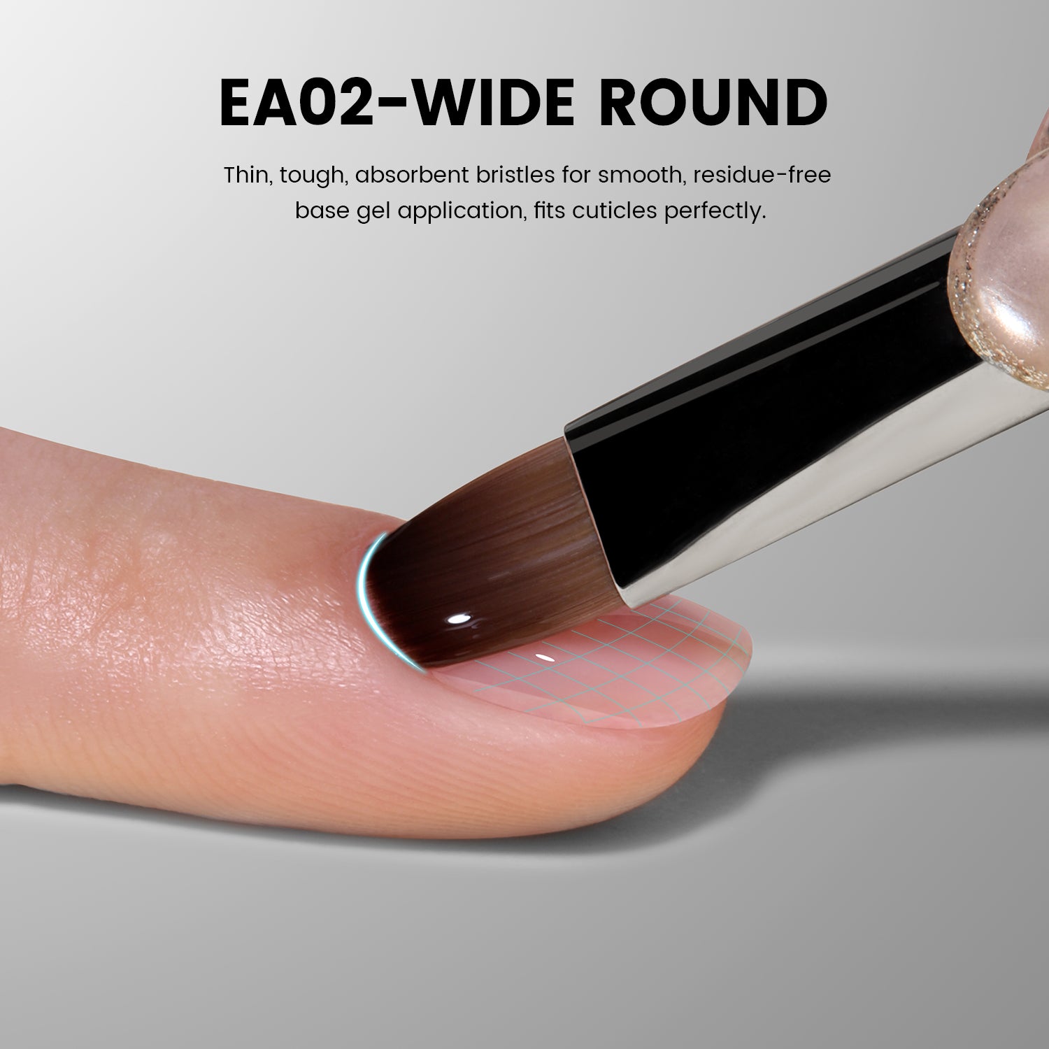 EliteAlly Nail Art Brushes-EA02(WIDE ROUND)