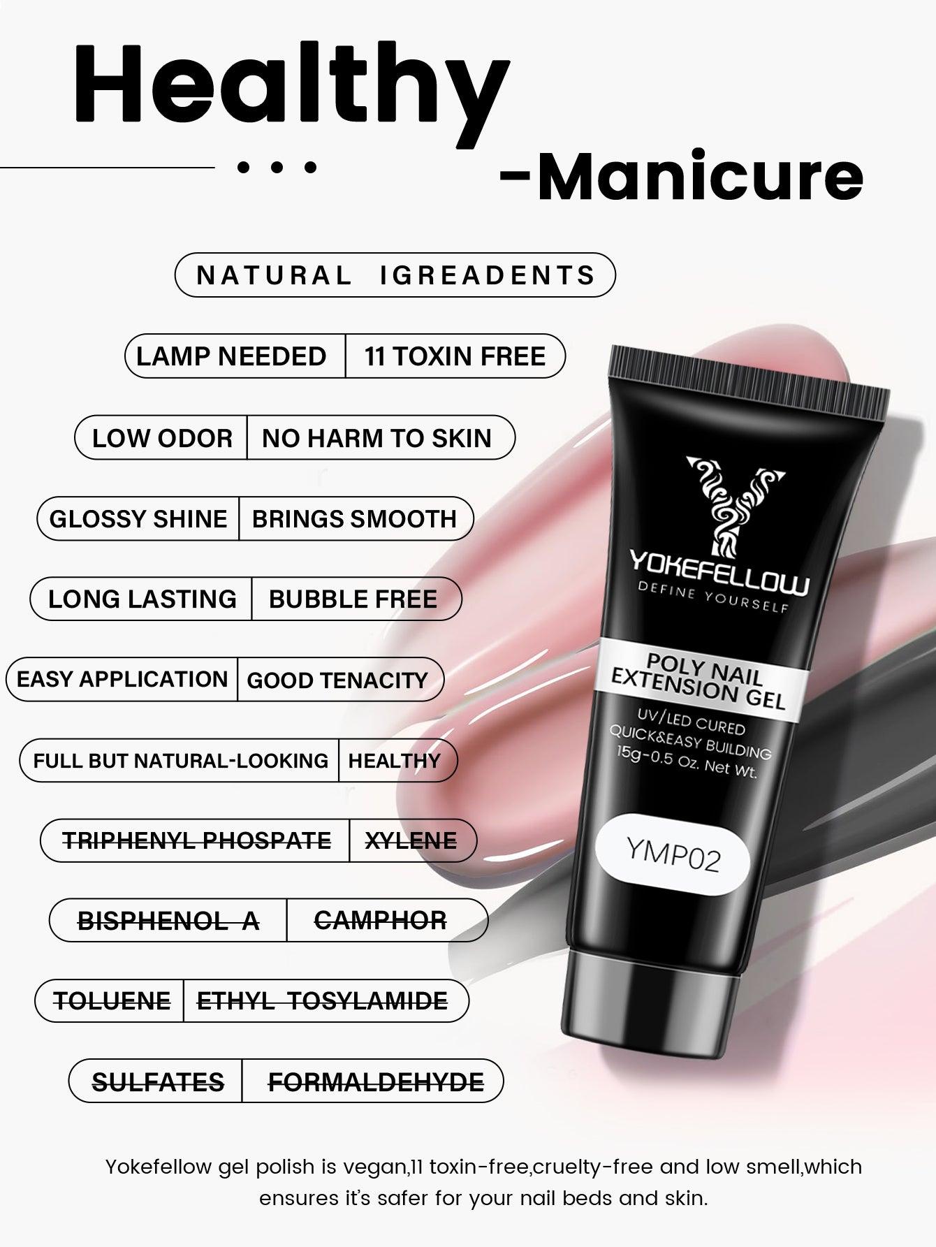 Gel para uñas Poly de 15 g - YMP02
