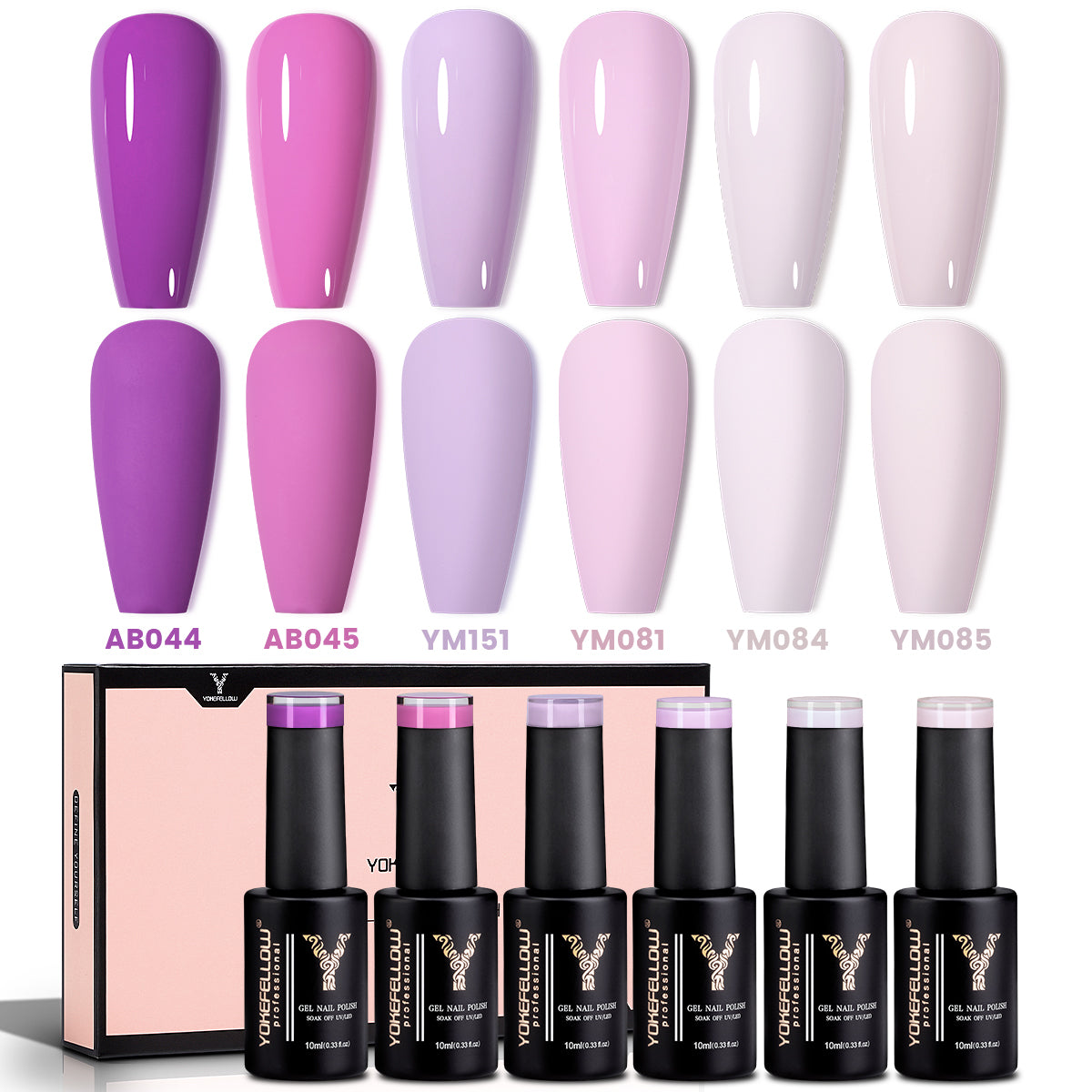 Pink Series-6PCS Gel Polish Set