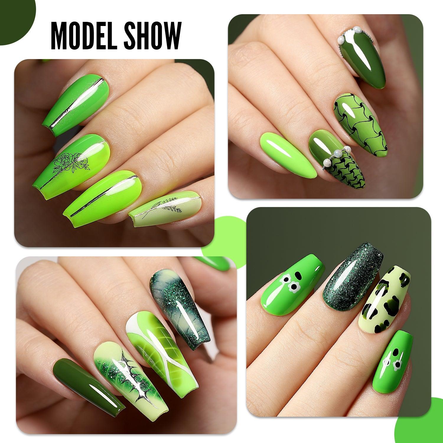 Serie Verde - Set di 6 colori di smalto gel