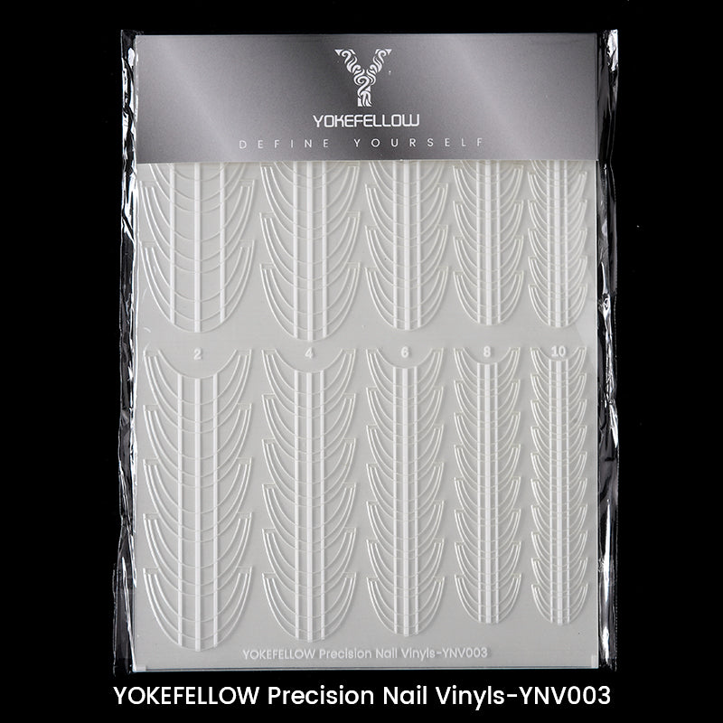 Precision Nail Vinyls 5 Sheets French Tips Stickers-YNV003