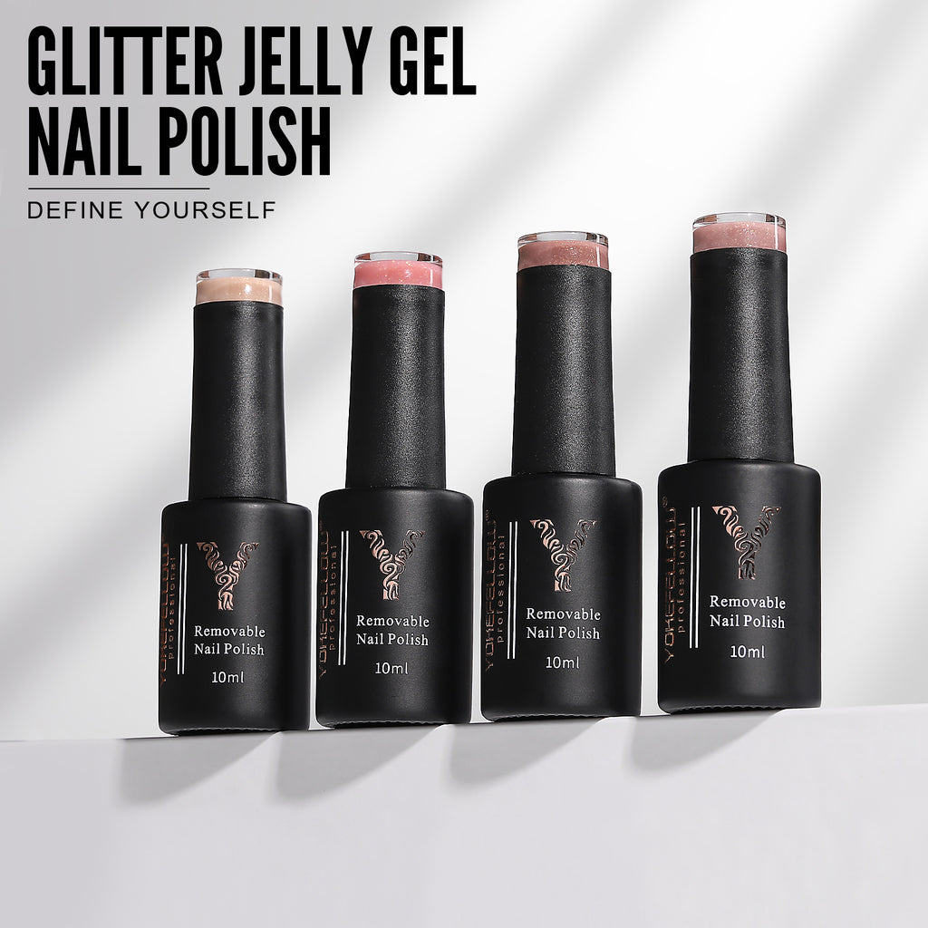 10ML Jelly Glitter Gel Polish-YZ19 - YokefellowBeauty