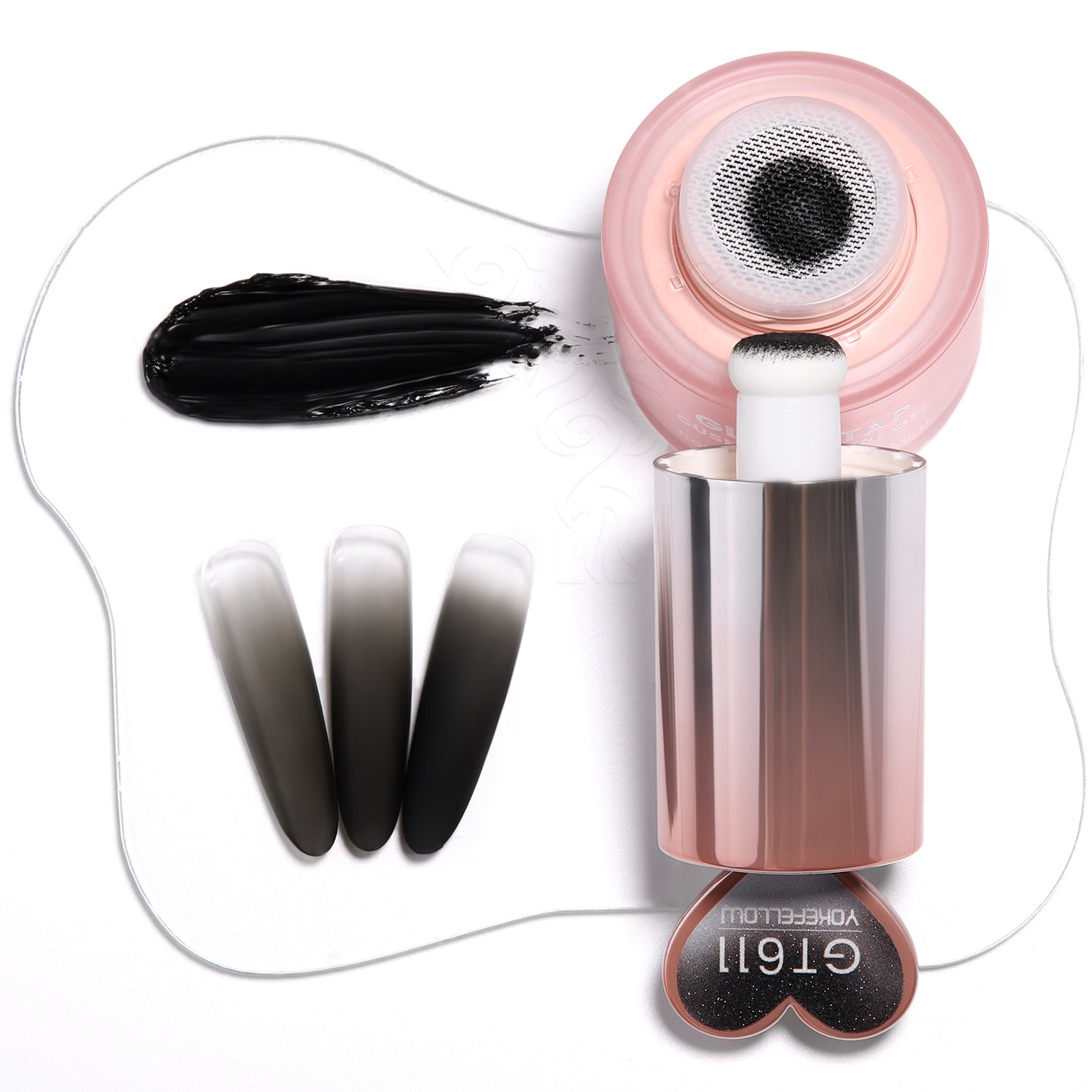 YOKEFELLOW GleamTap Cushion Ombre Painting Gel-GT612
