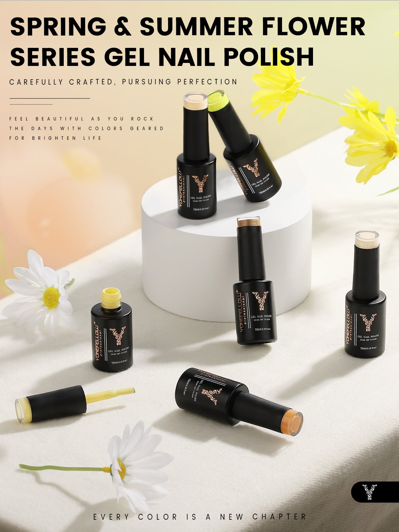 Serie Primavera - Set de 6 esmaltes en gel