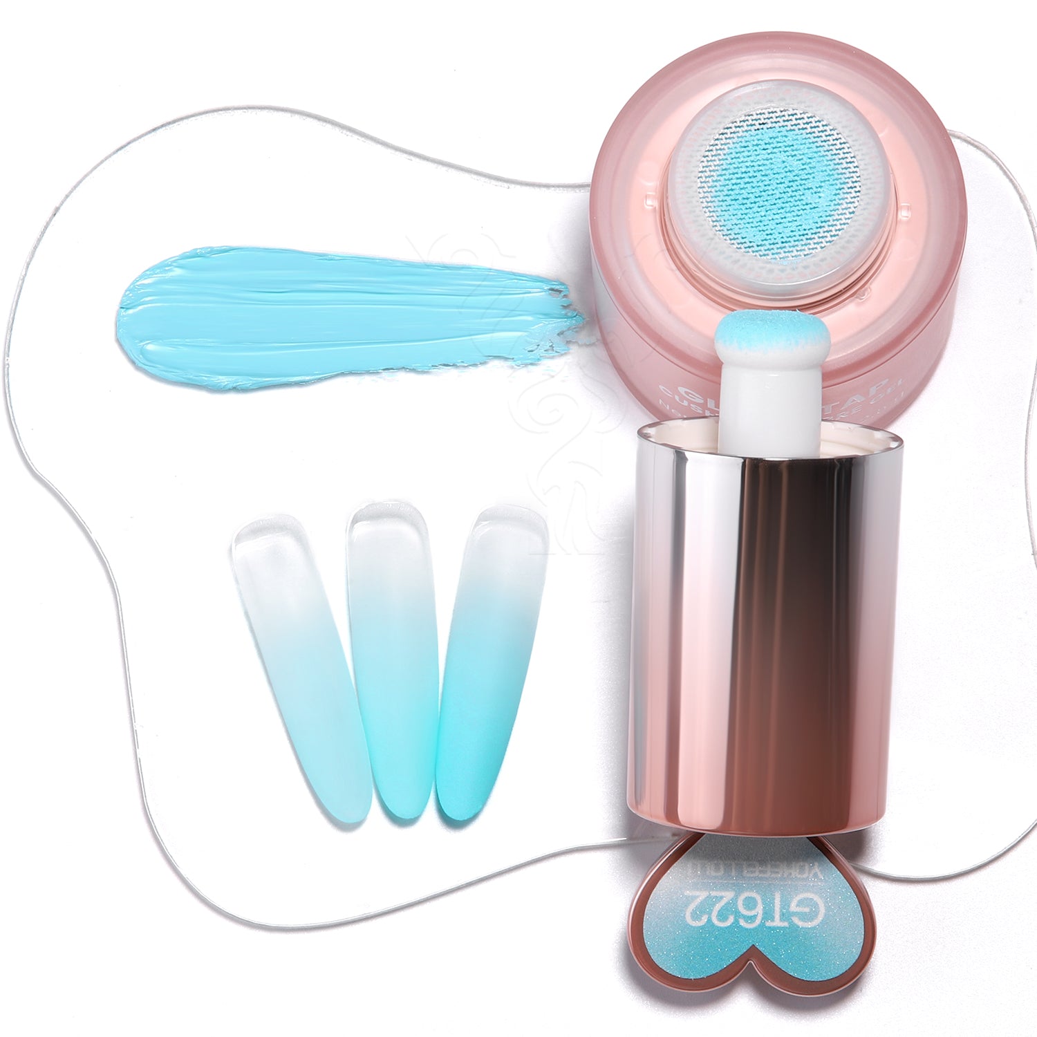 YOKEFELLOW GleamTap Cushion Ombre Painting Gel-GT612