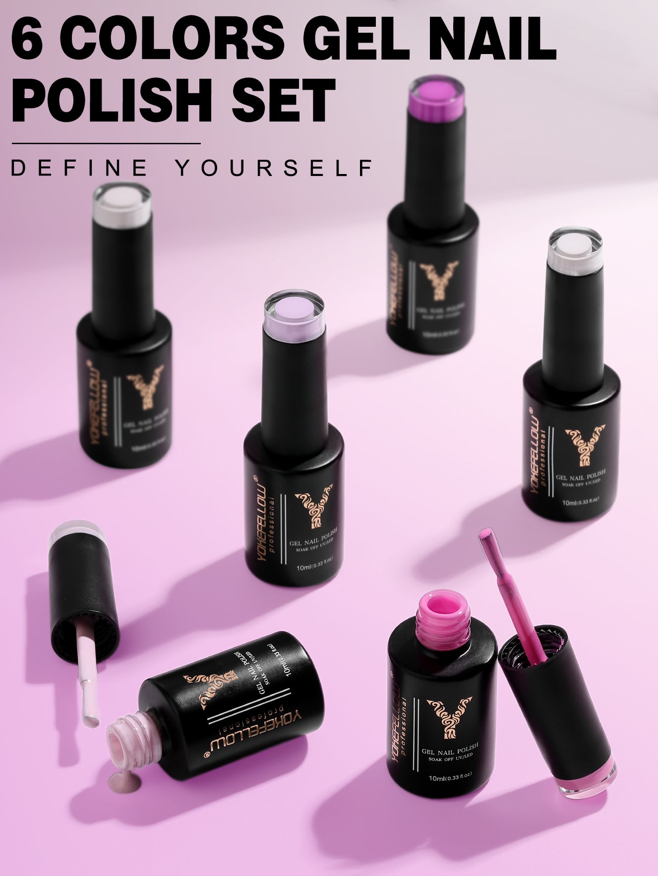 Pink Series-6PCS Gel Polish Set