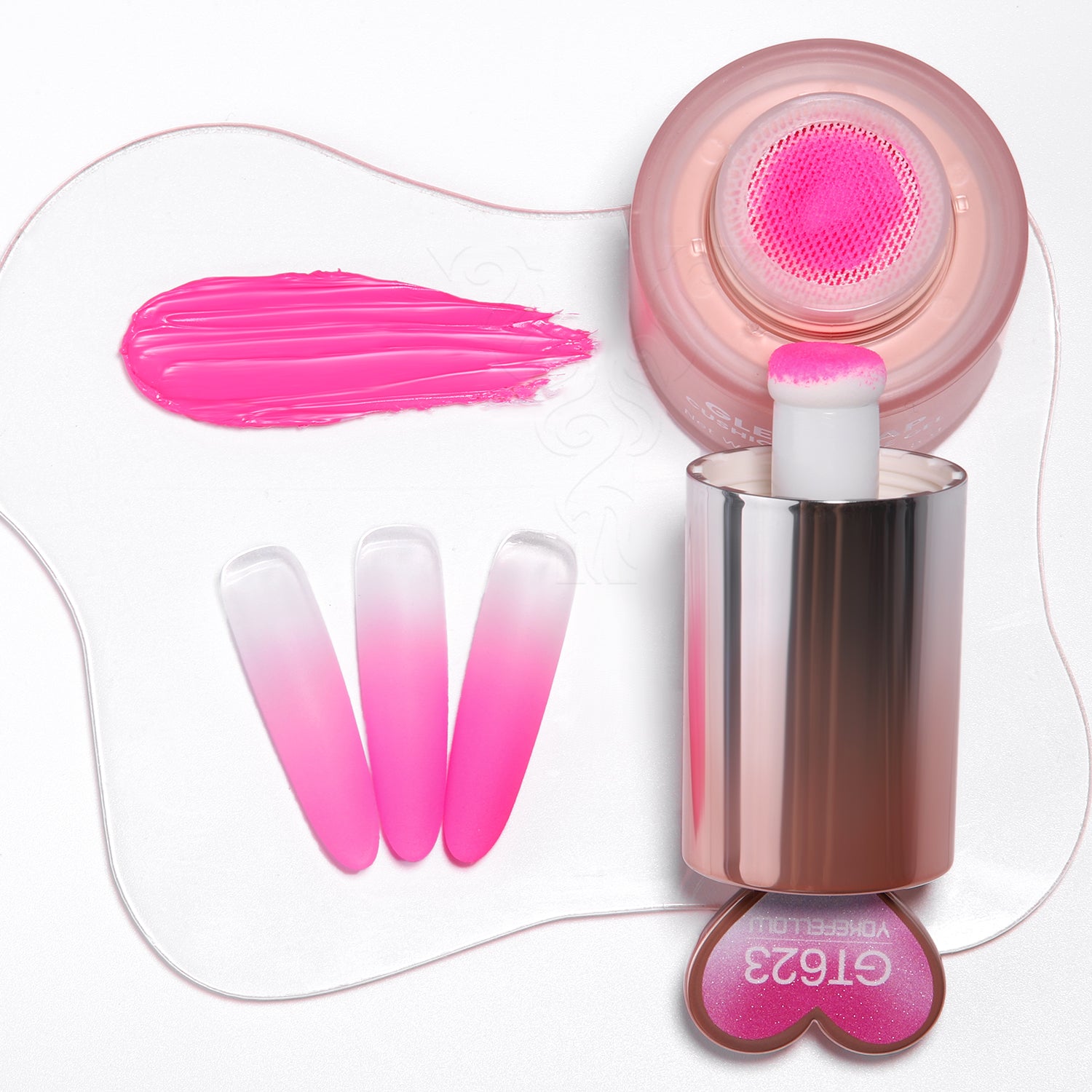 YOKEFELLOW GleamTap Cushion Ombre Painting Gel-GT617