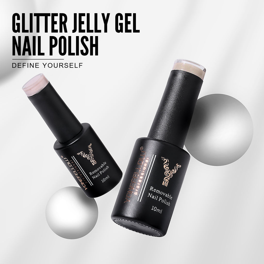 10ML Jelly Glitter Gel Polish-YZ14 - YokefellowBeauty