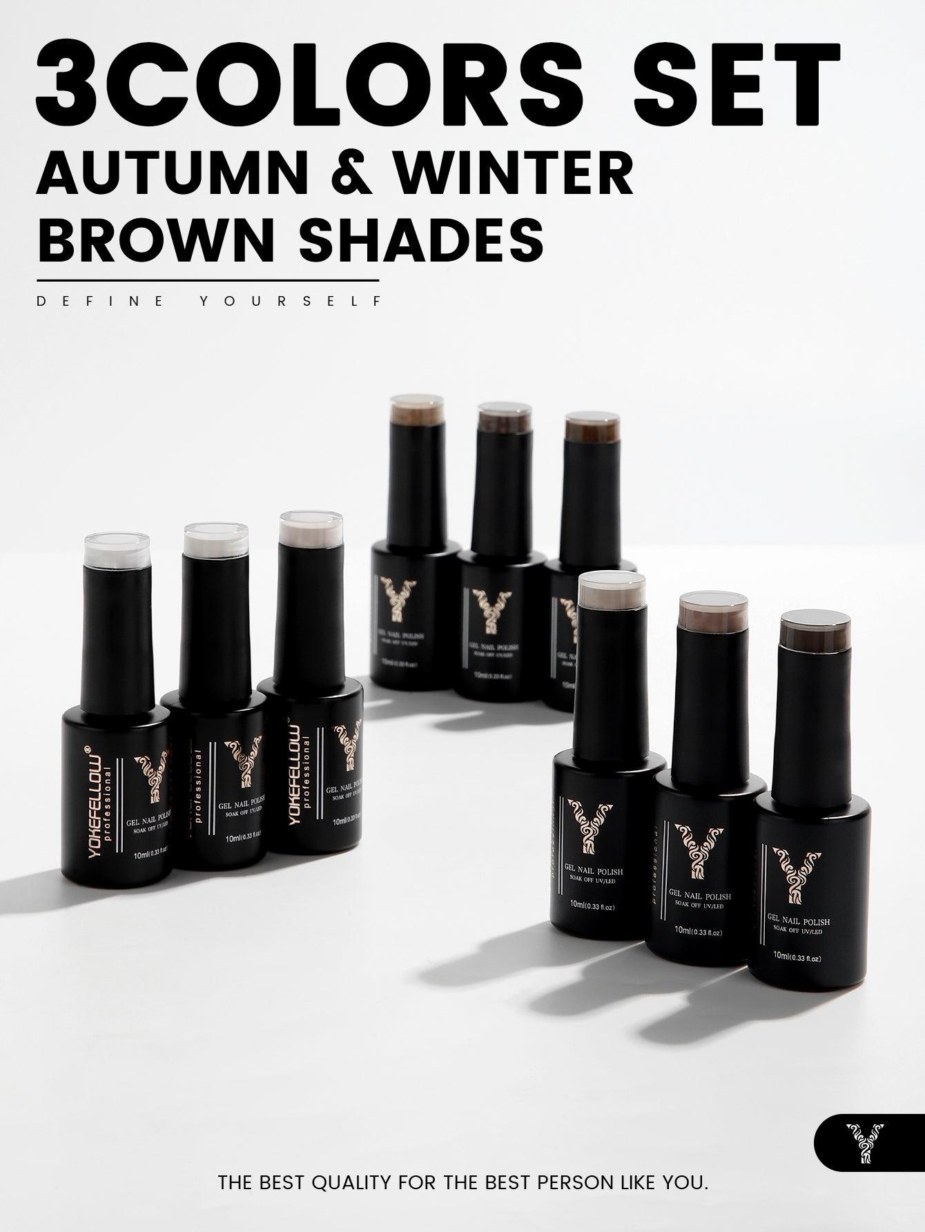 Gray Series-3 Colors Gel Polish Set
