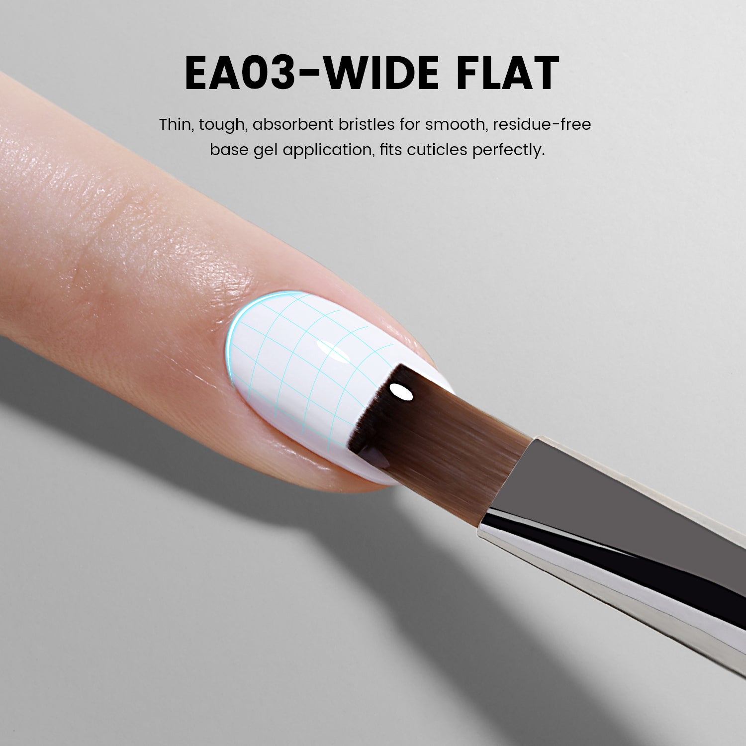 EliteAlly Nail Art Brushes-EA03(WIDE FLAT)
