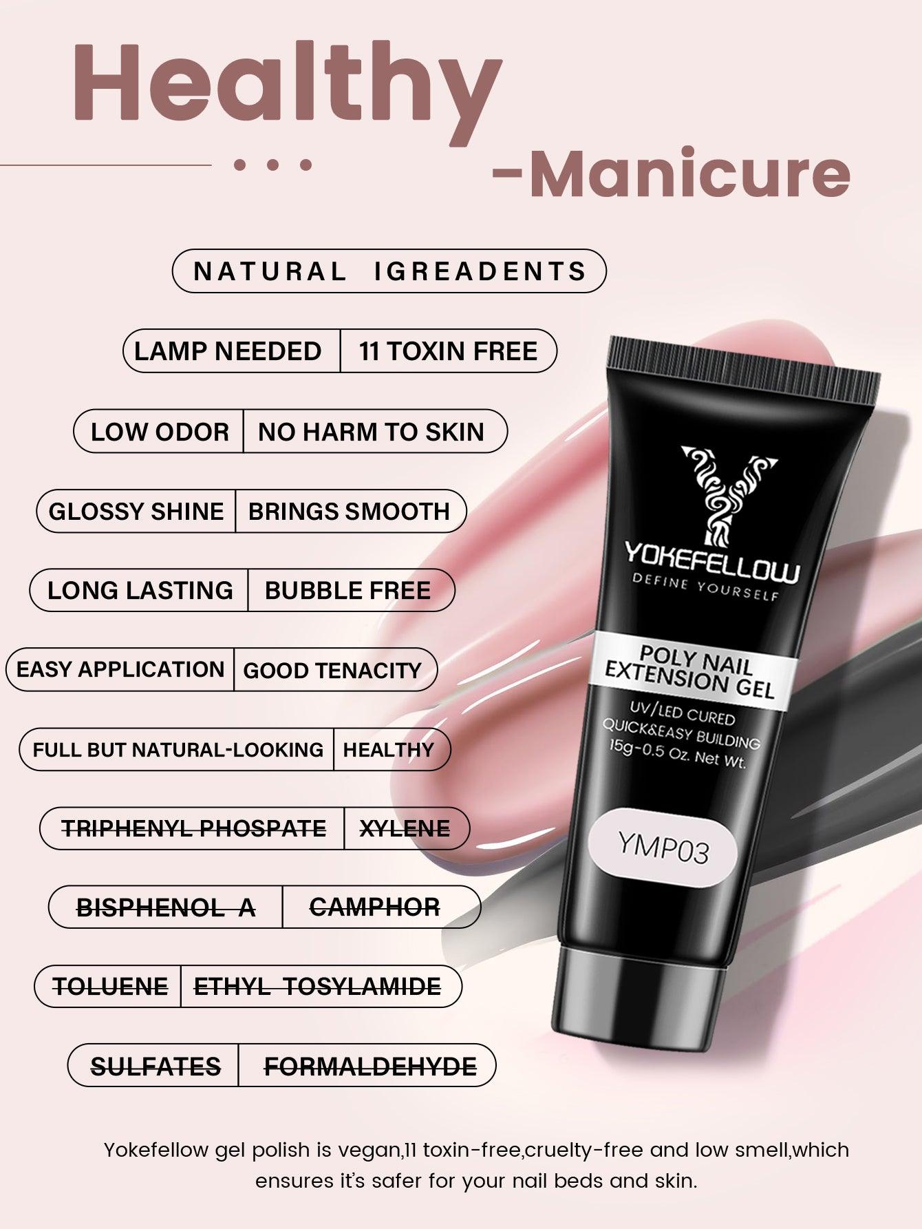 Gel para uñas Poly de 15 g - YMP03