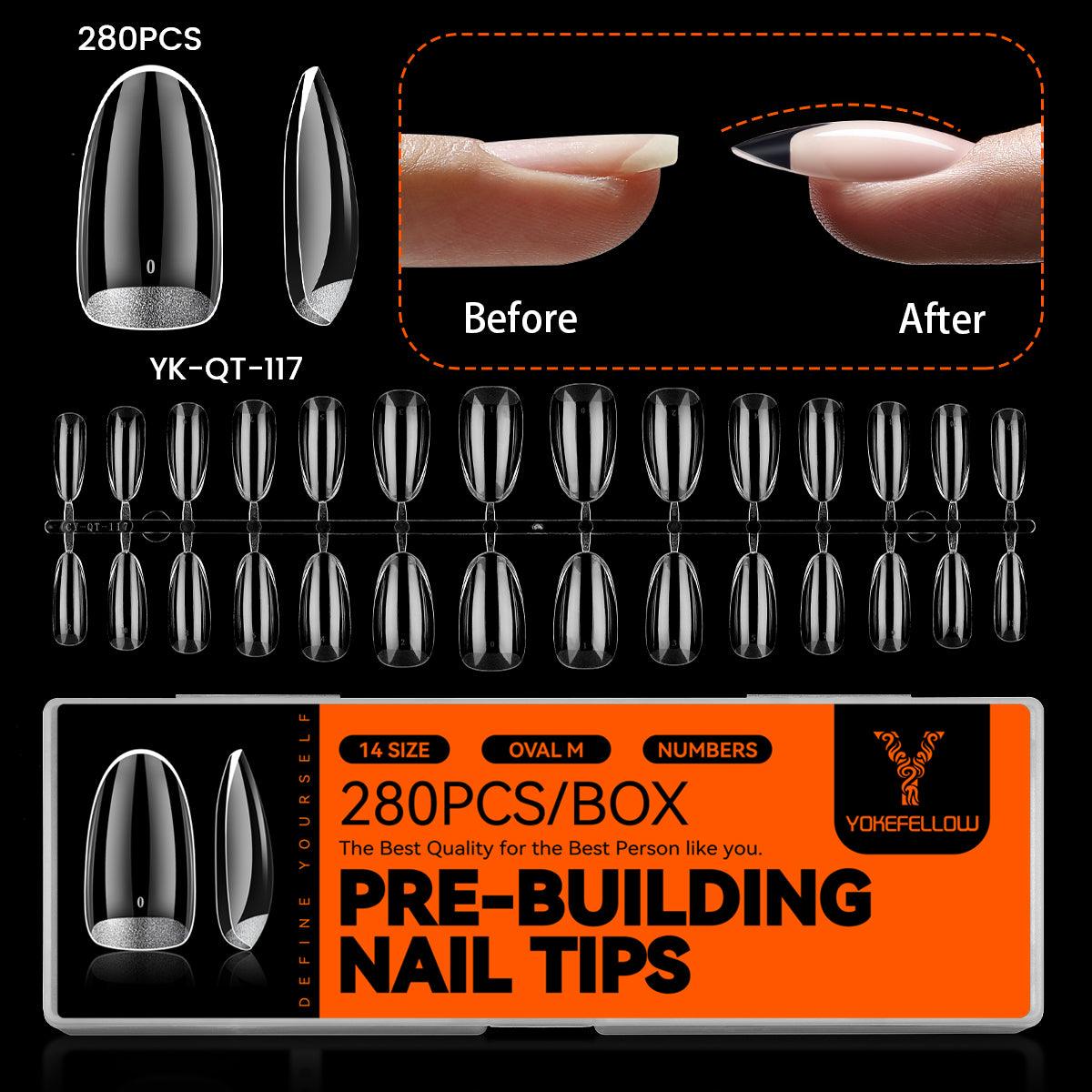 300PCS Pre-building Nail Tips-YK-QT-117