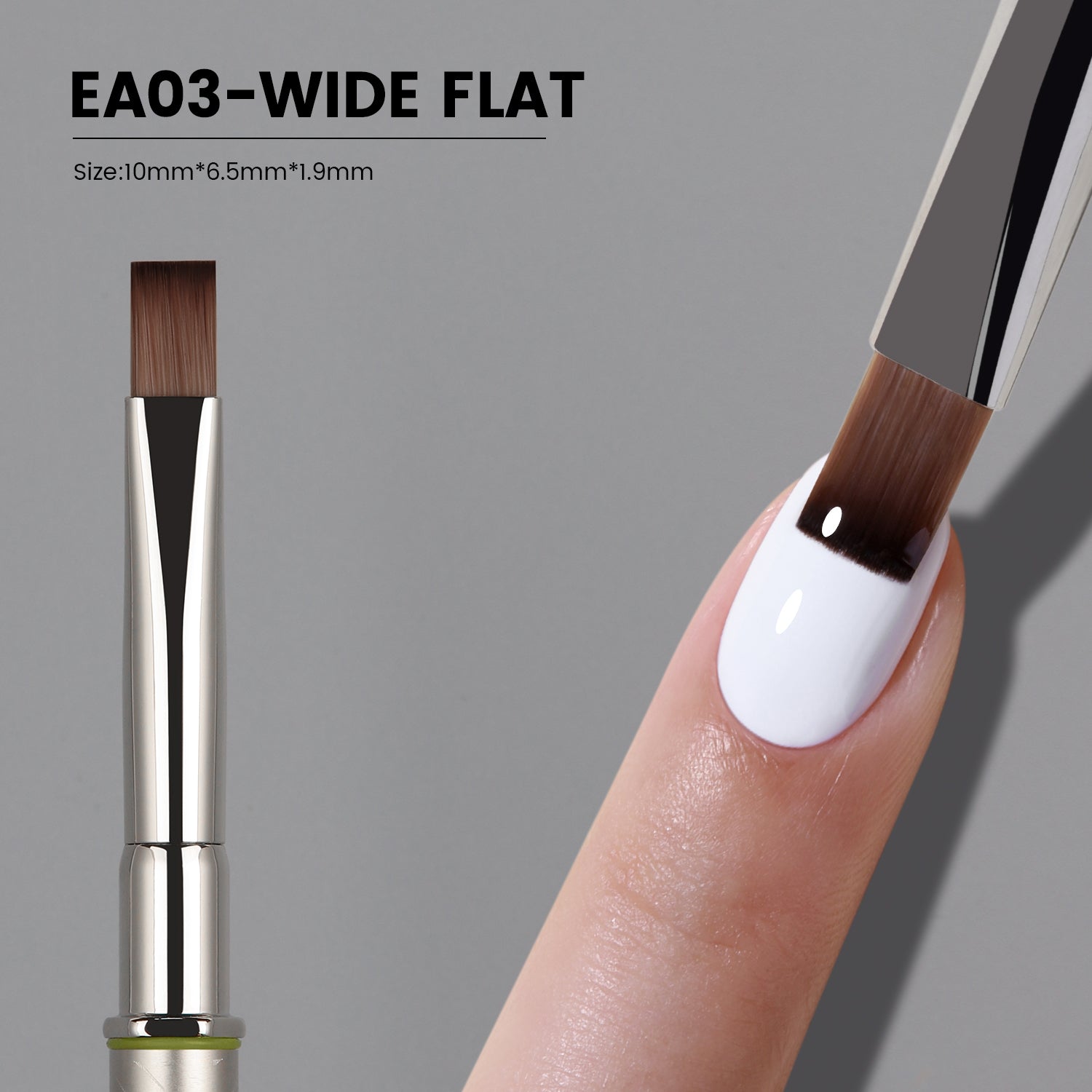 EliteAlly Nail Art Brushes-EA03(WIDE FLAT)