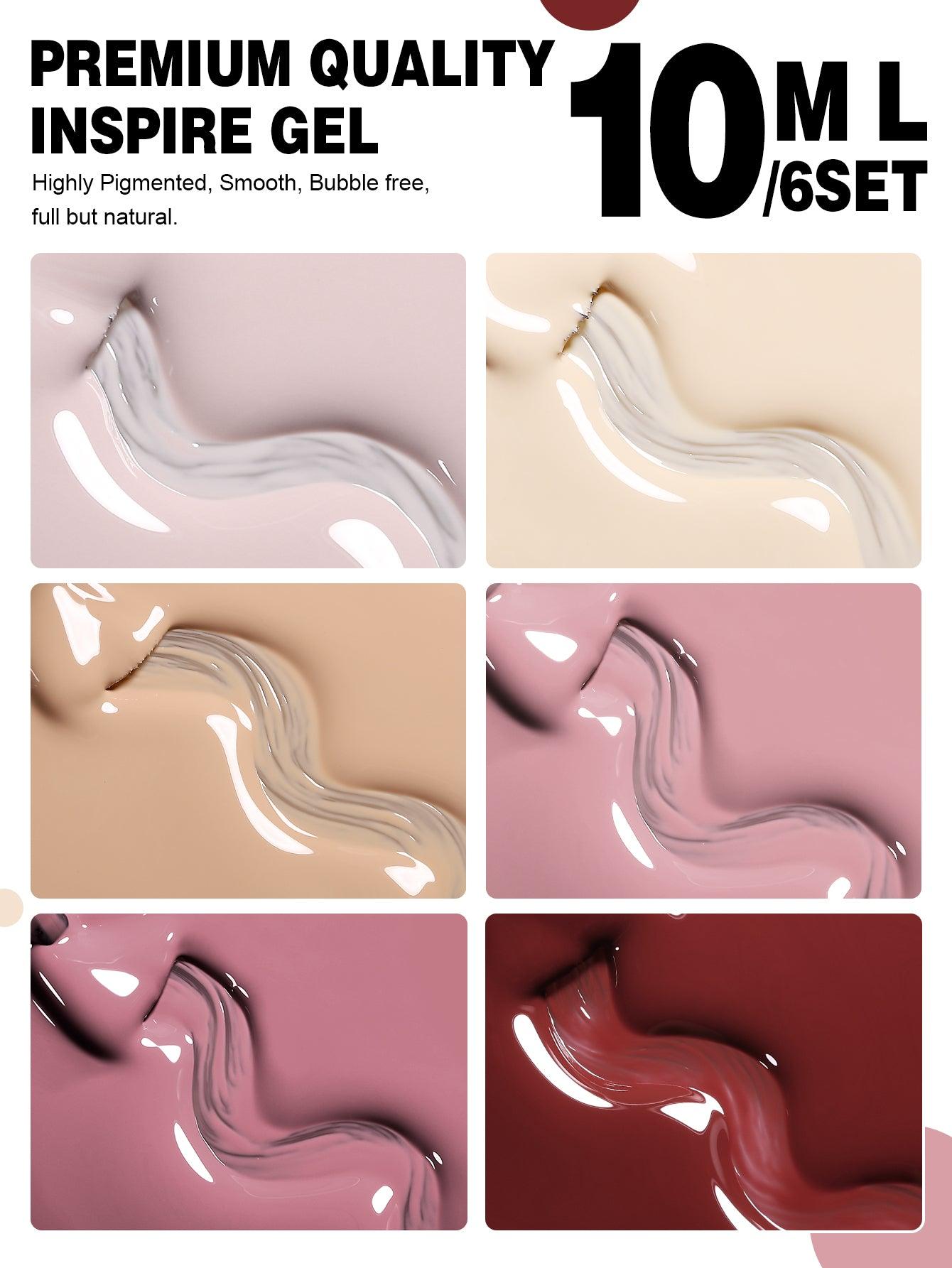 Pink Series-6 Colors Gel Polish Set - YokefellowBeauty