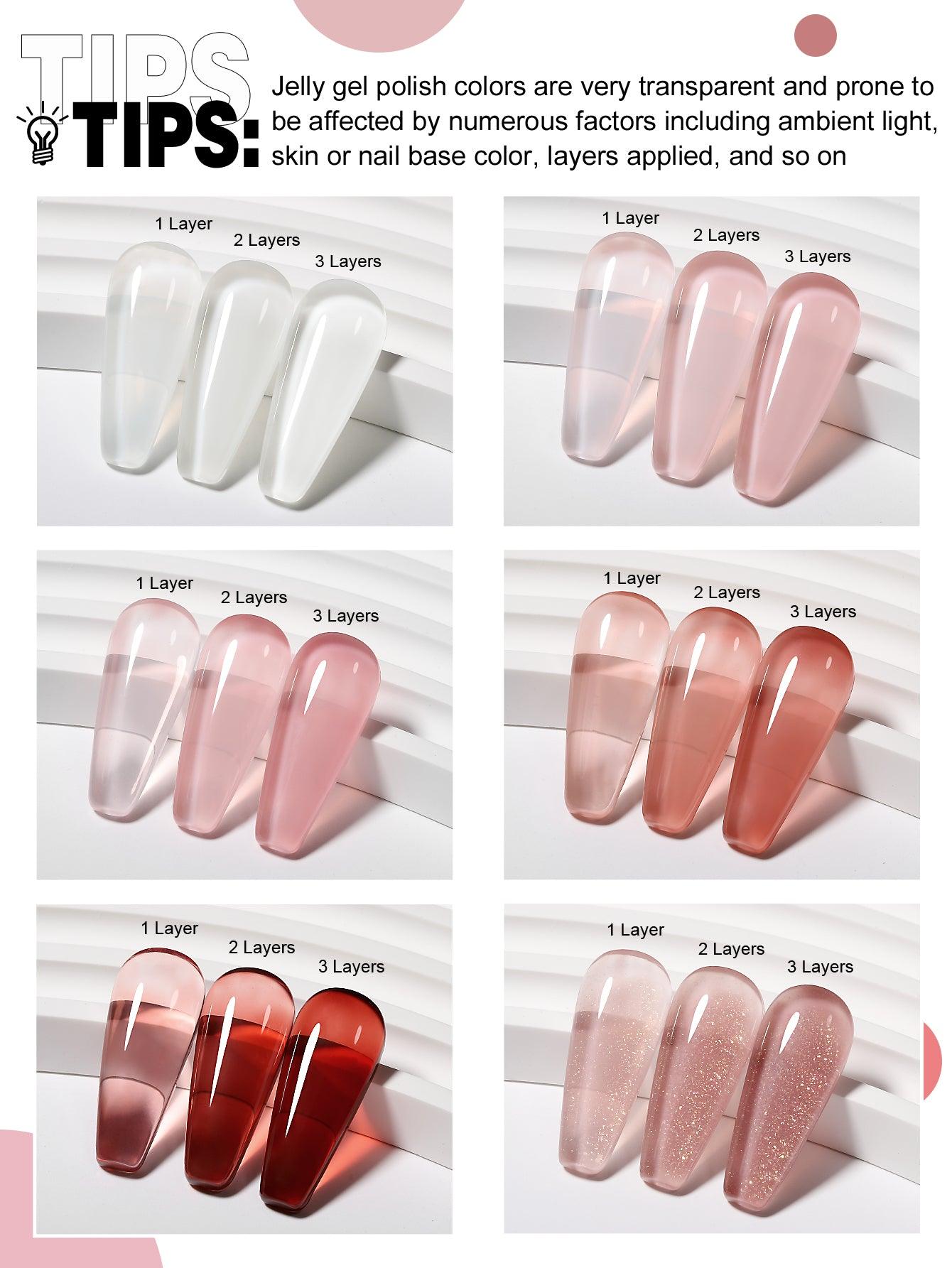 Jelly Series-6 Colors Gel Polish Set