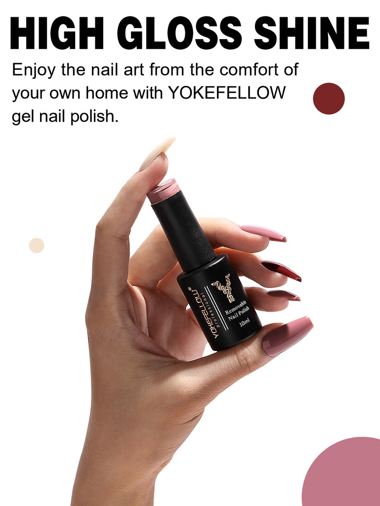 Pink Series-6 Colors Gel Polish Set - YokefellowBeauty