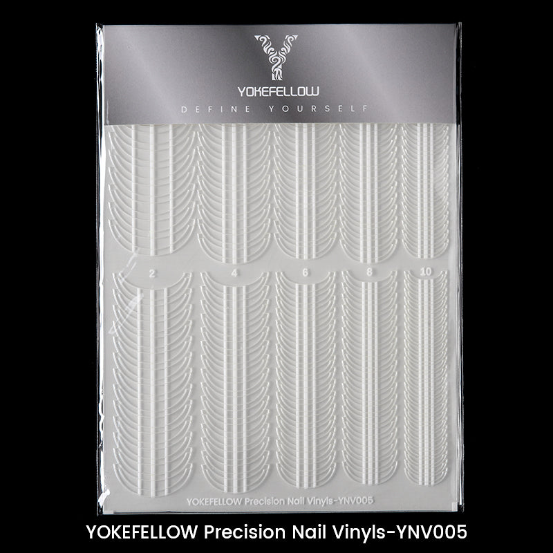 Precision Nail Vinyls 5 Sheets French Tips Stickers-YNV005