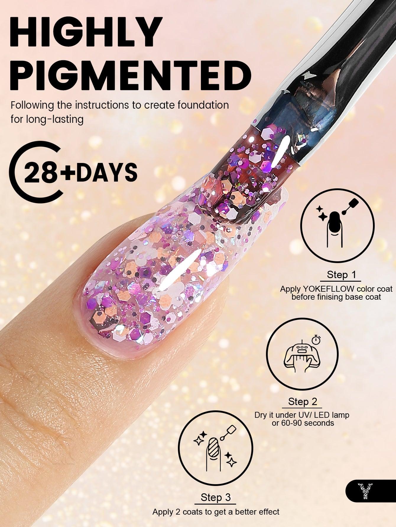 Coffret de vernis à ongles en gel Glitter Series-6PCS
