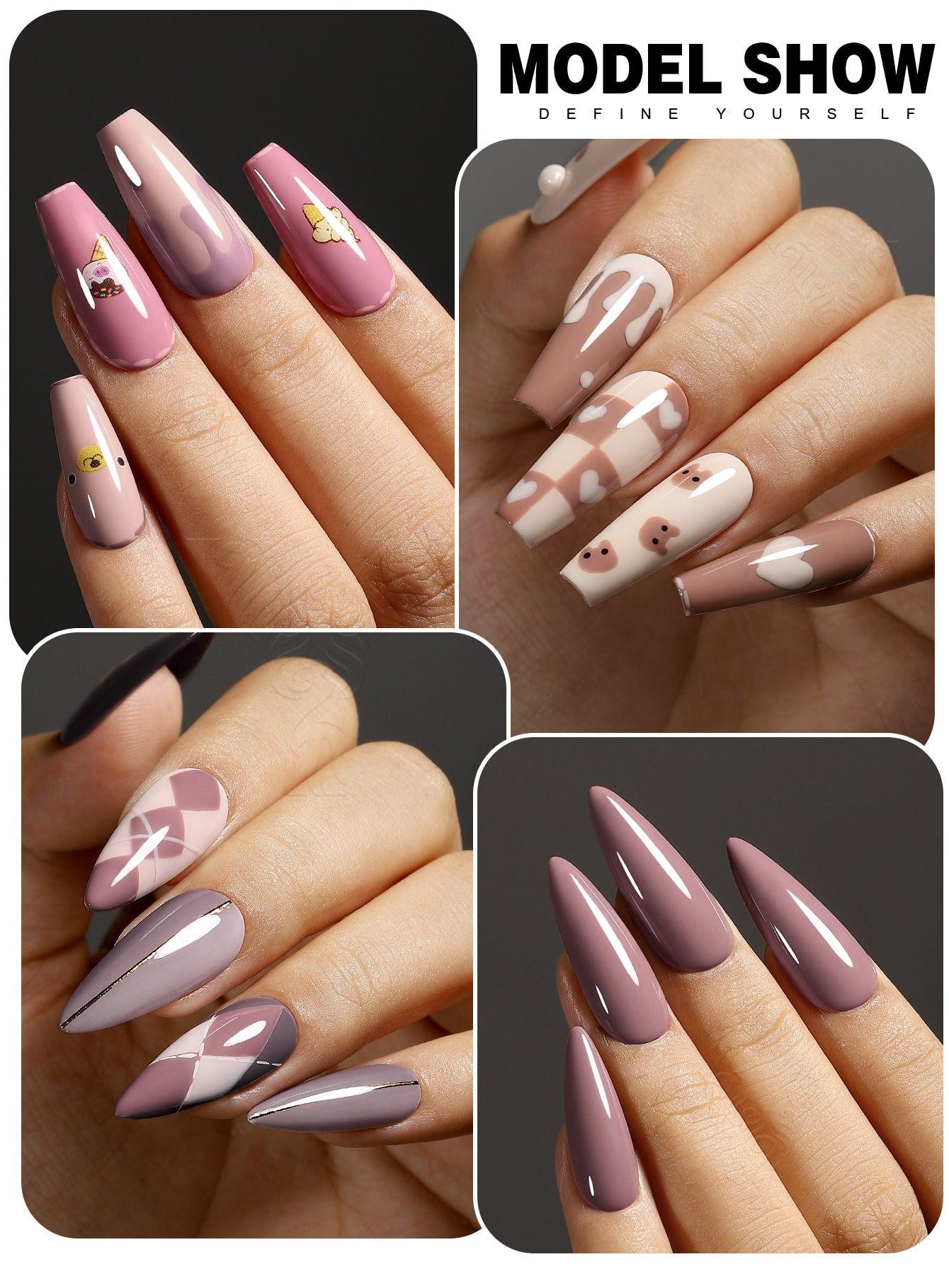 Série rose - Coffret de 6 vernis gel