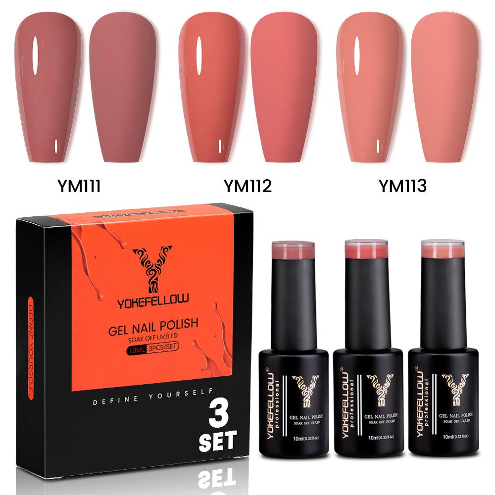 Orange Series-3 Colors Gel Polish Set