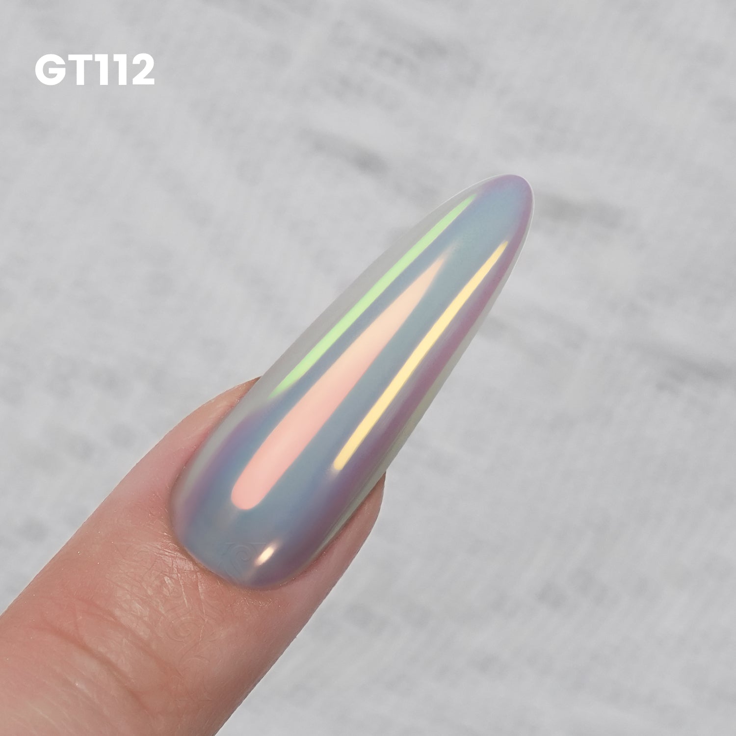 GleamTap Cushion Aurora Chrome Nail Powder-GT112 Golden Hour