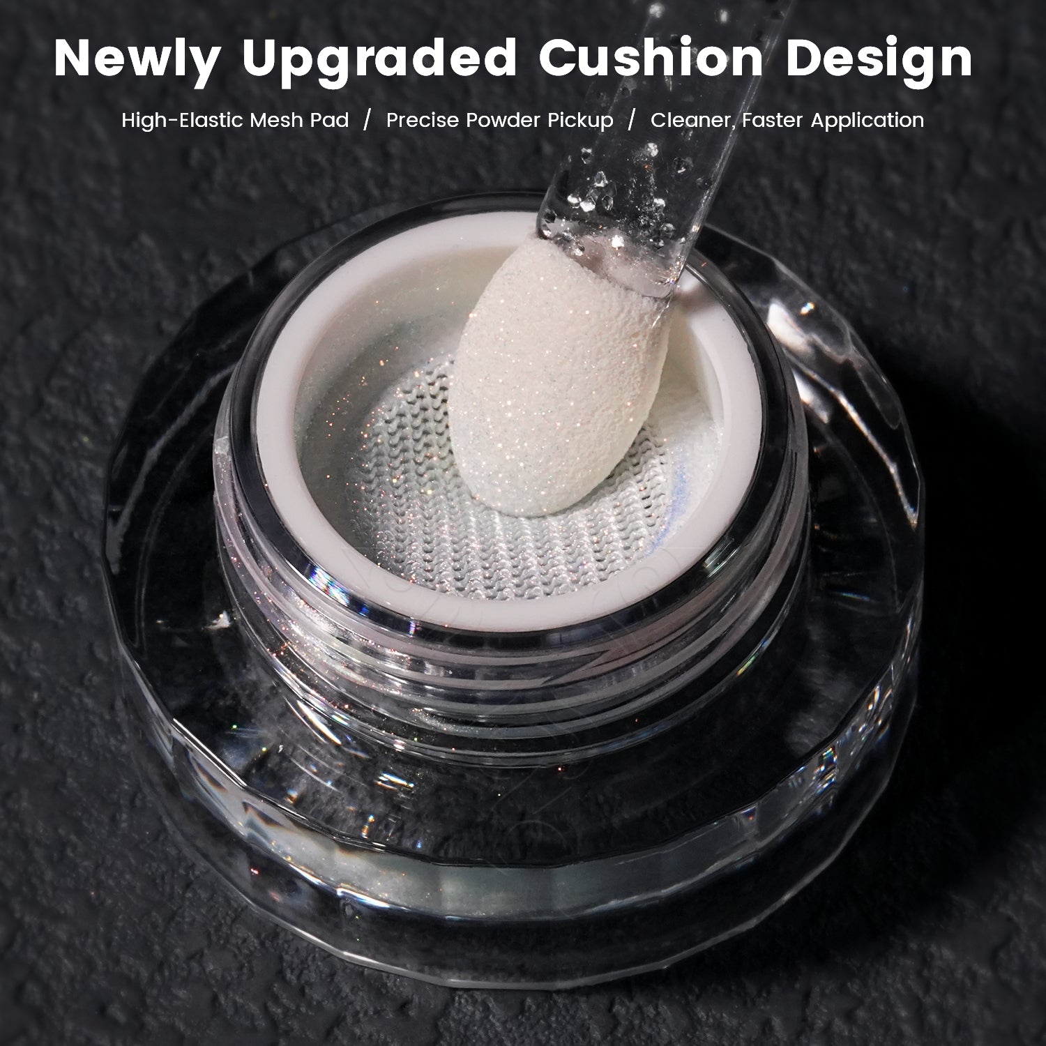 GleamTap Cushion Aurora Chrome Nail Powder-GT112 Golden Hour