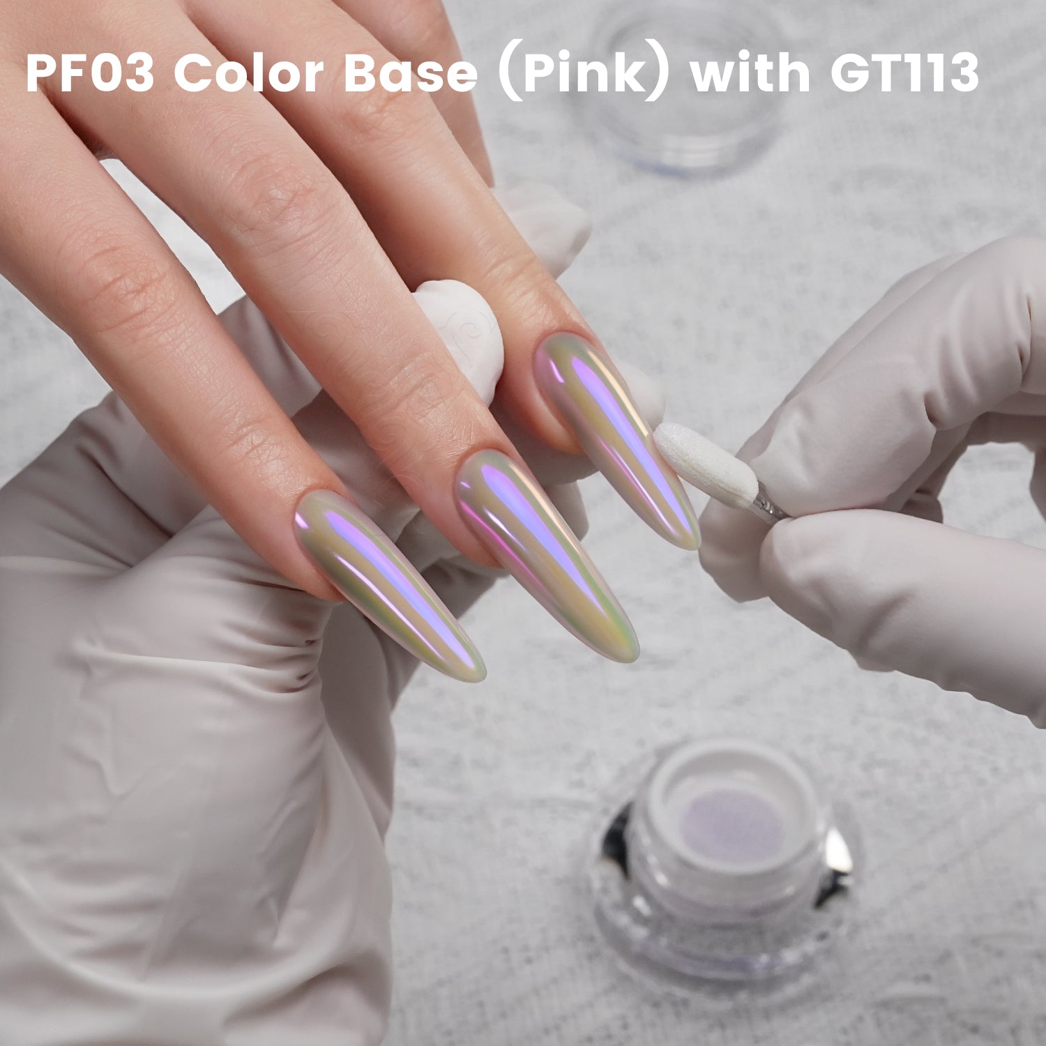 GleamTap Cushion Aurora Chrome Nail Powder -GT113 Daydream