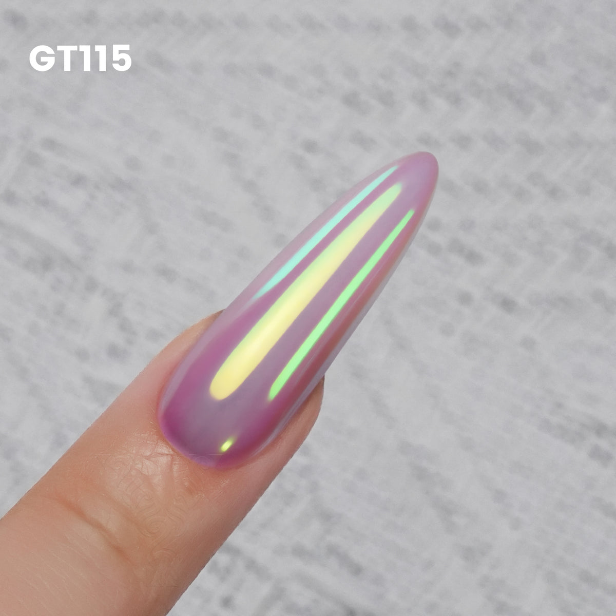 GleamTap Cushion Chrome Nail Powder with Sponges Patting-0.5g-GT115 Ethereal