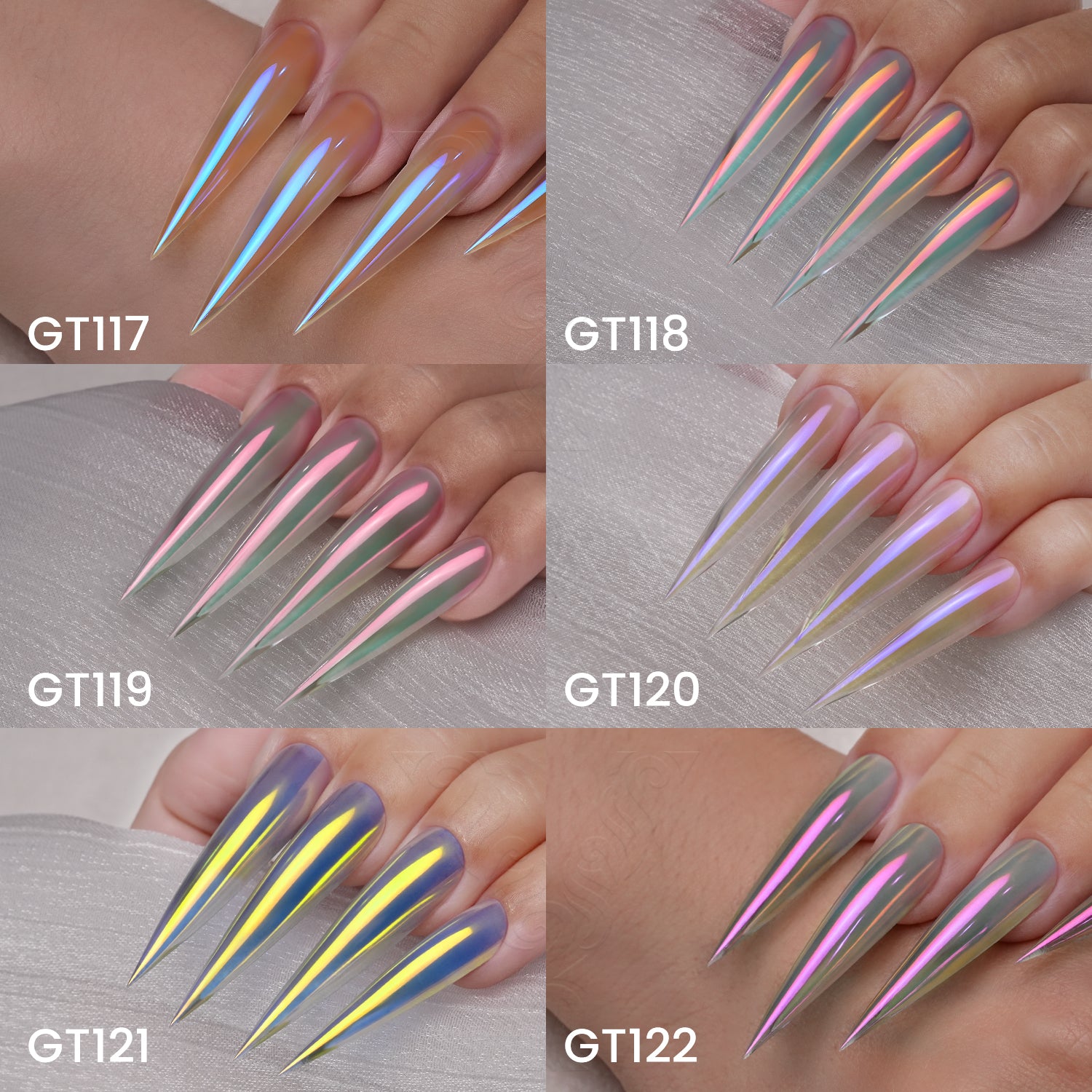 GleamTap Cushion Chrome Nail Powder-GT111-GT311