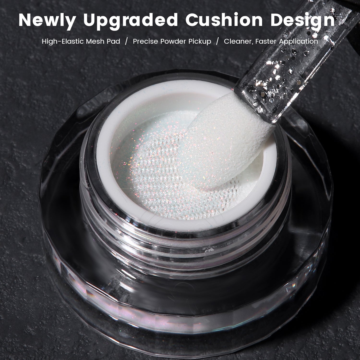 GleamTap Cushion Aurora Chrome Nail Powder -GT118 Blush Tide