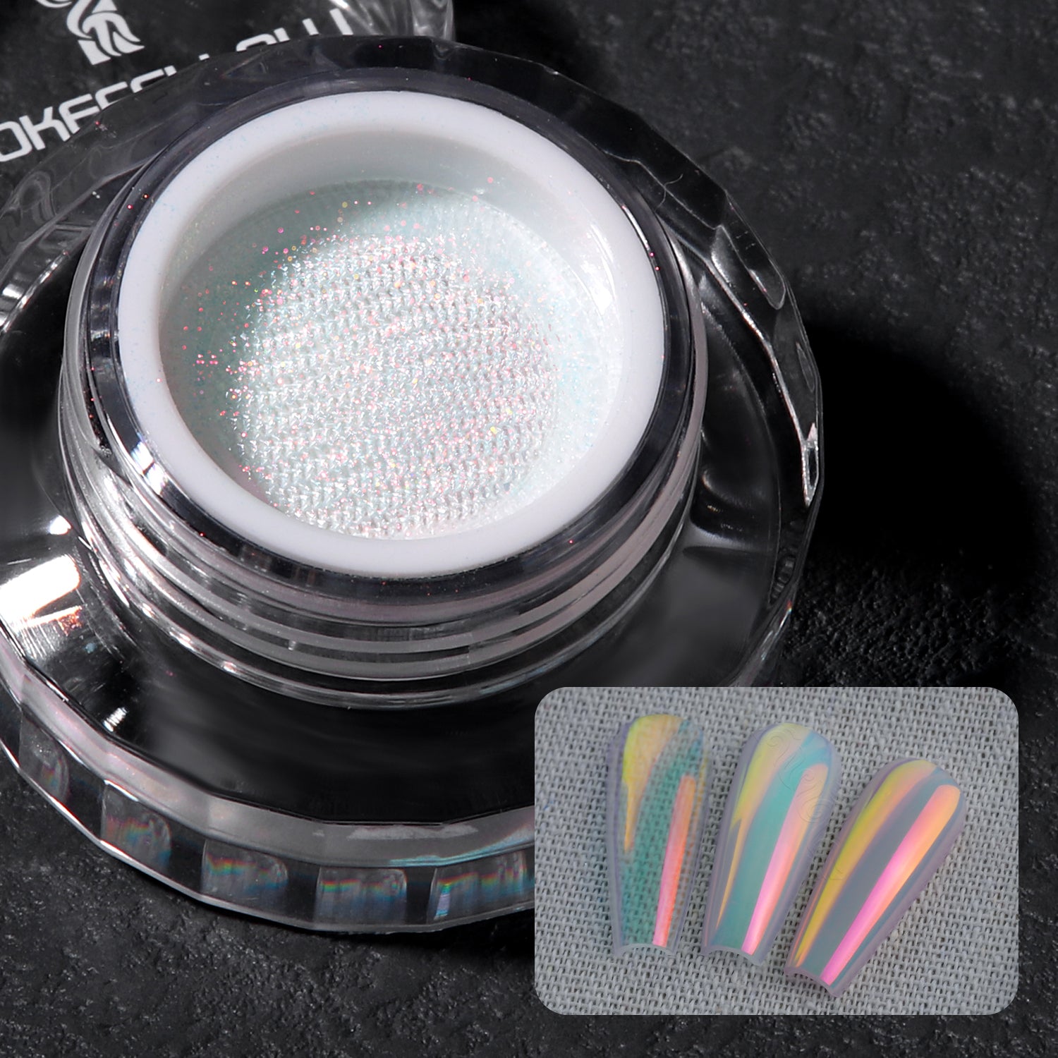 GleamTap Cushion Aurora Chrome Nail Powder - GT116 Lucid