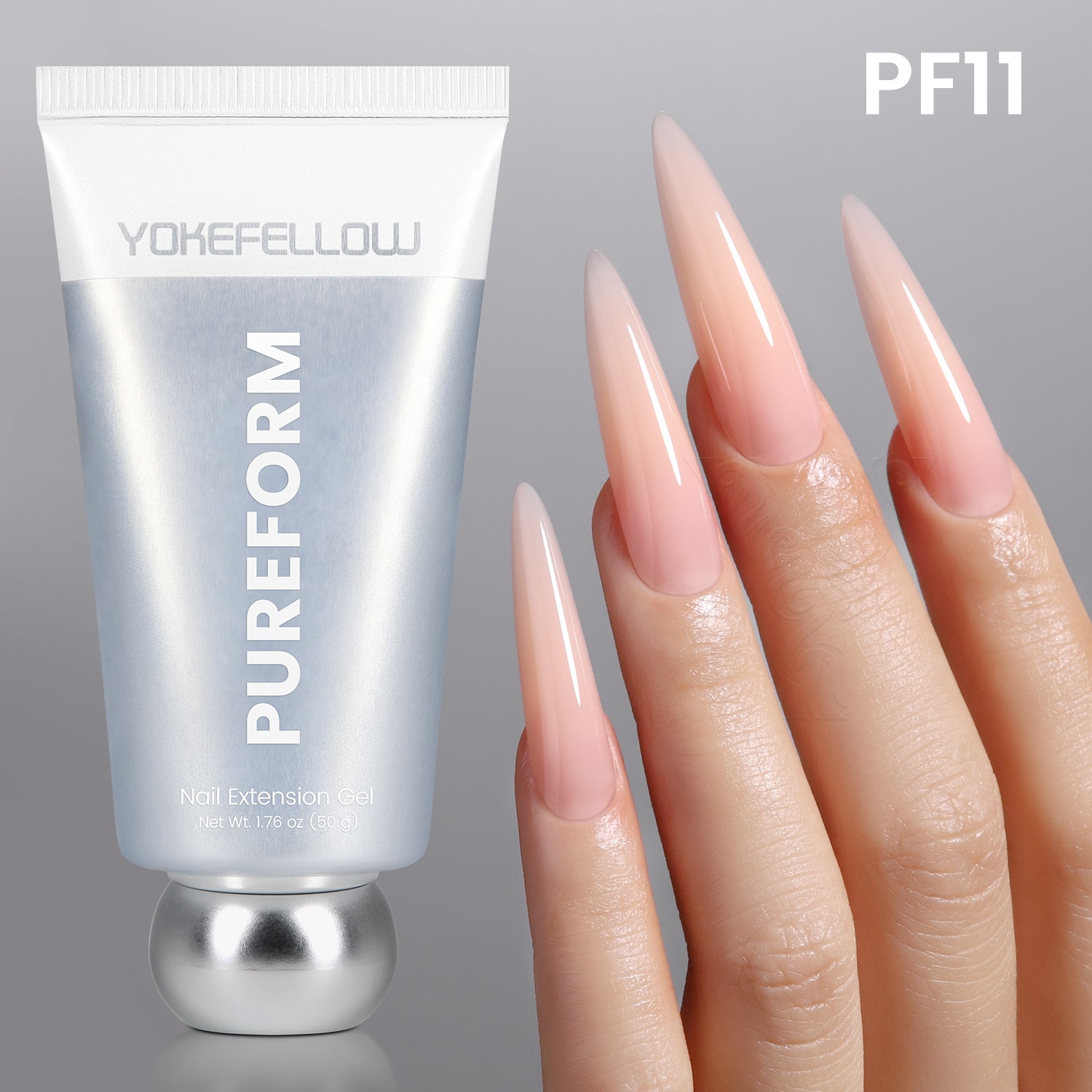 50G Pureform Nail Extension Gel-PF02(Pure Snow)