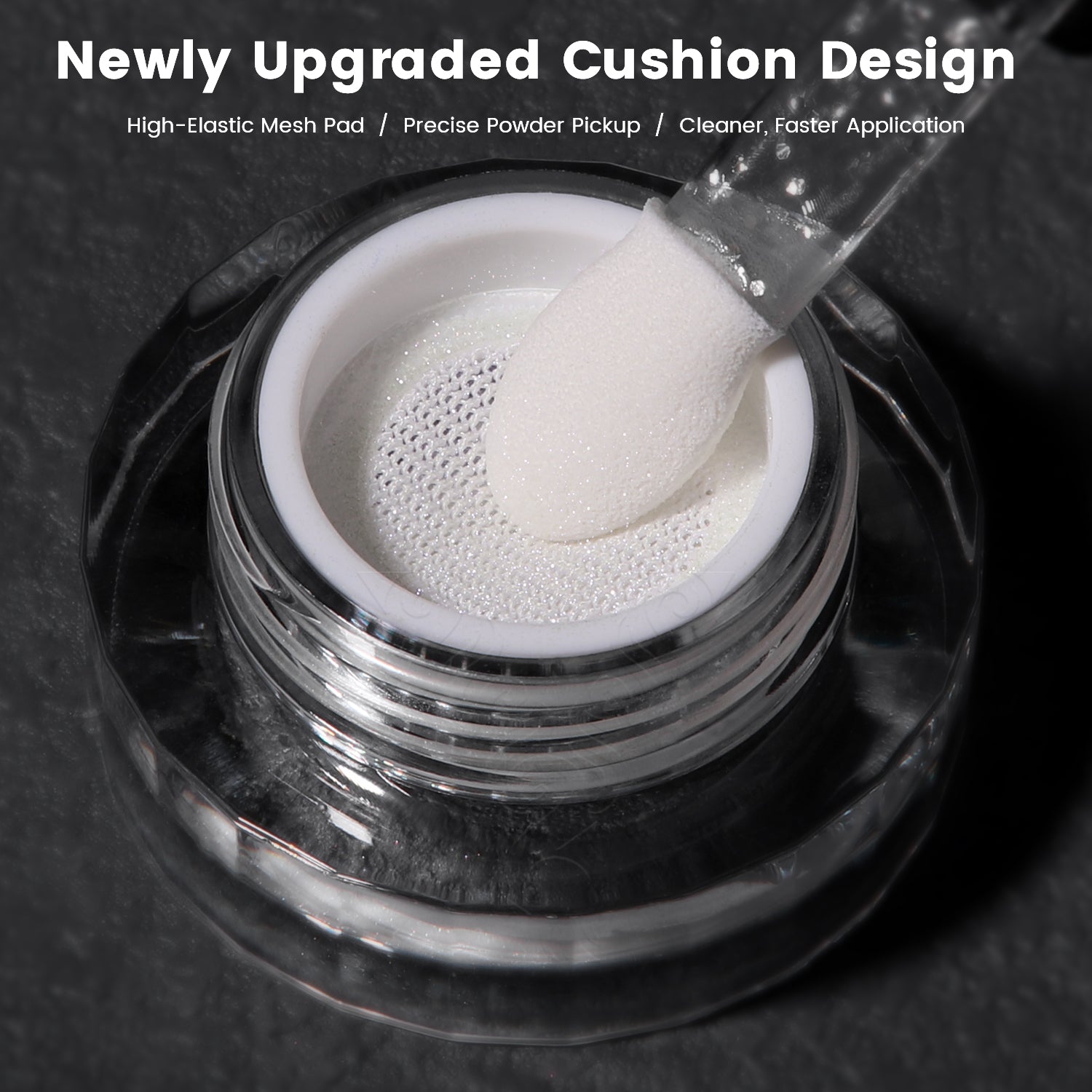 GleamTap Cushion Aurora Chrome Nail Powder-GT120 Lilac Glow