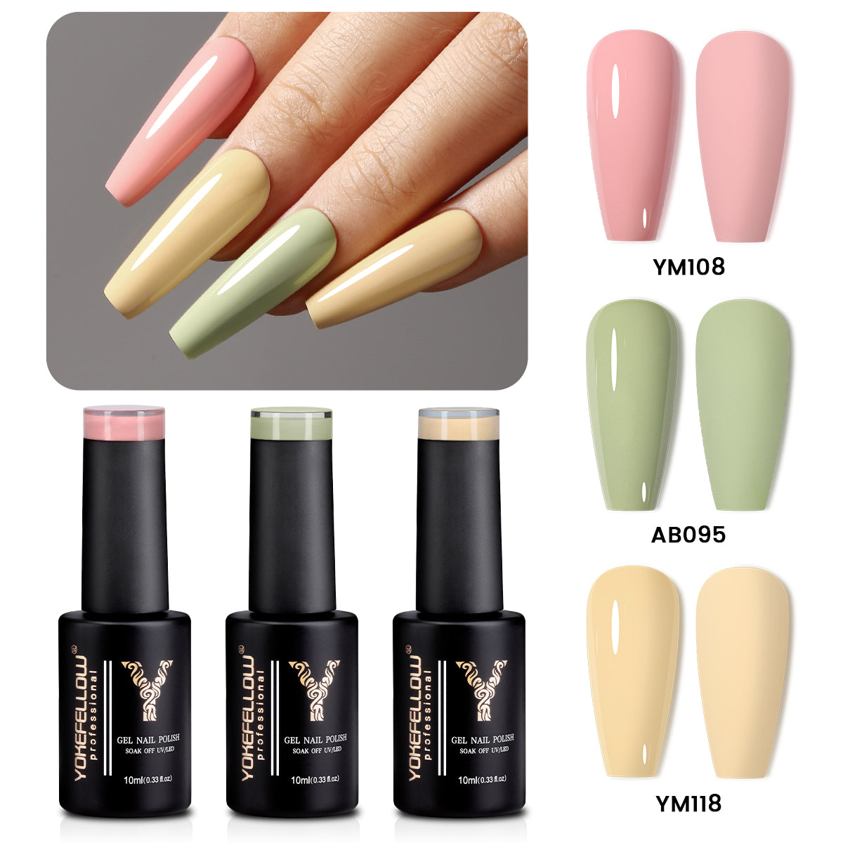 Spring Series-3 Colors Gel Polish Set