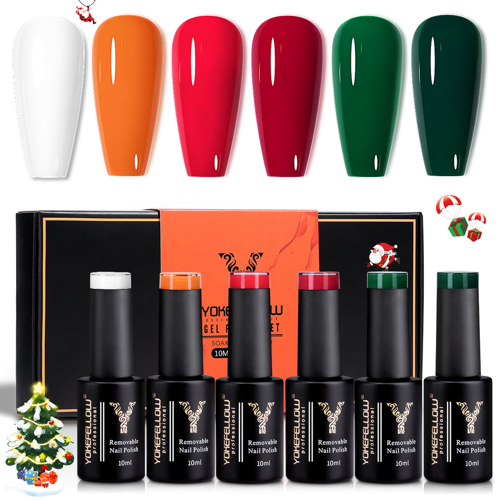 Christmas Series-6 Colors Gel Polish Set - YokefellowBeauty