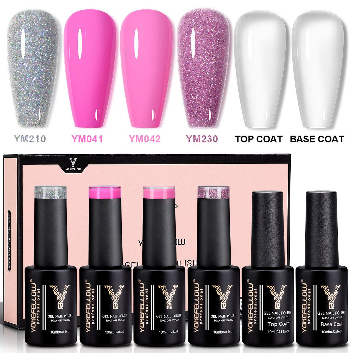 Pink Series-6PCS Gel Nail Polish Set