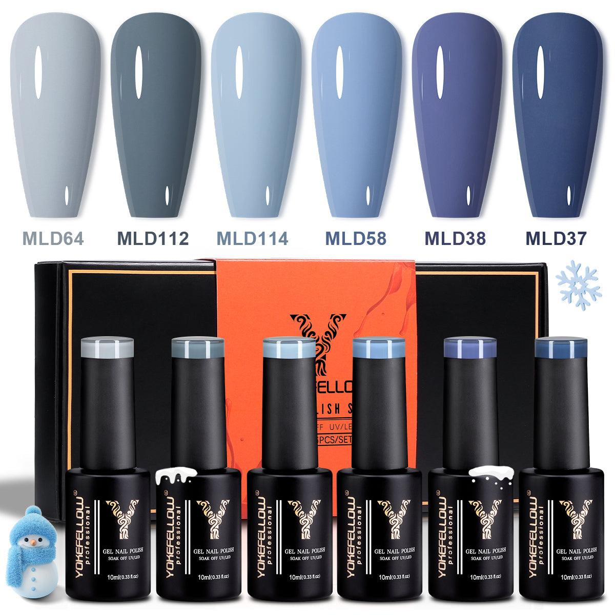 Blue Series-6 Colors Gel Polish Set