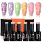 Coffret de vernis à ongles en gel Glitter Series-6PCS