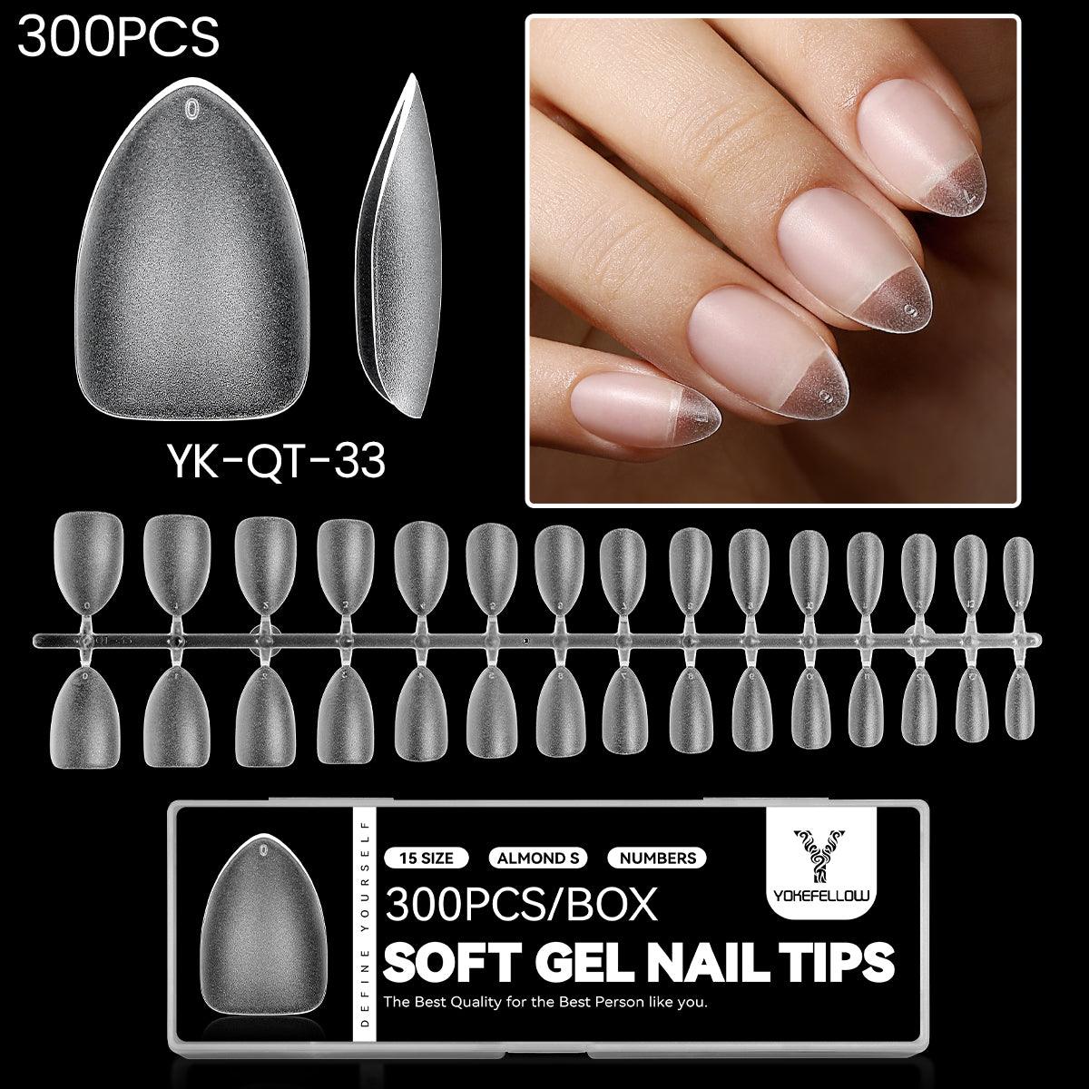 300PCS Soft Gel Nail Tips-YK-QT-33