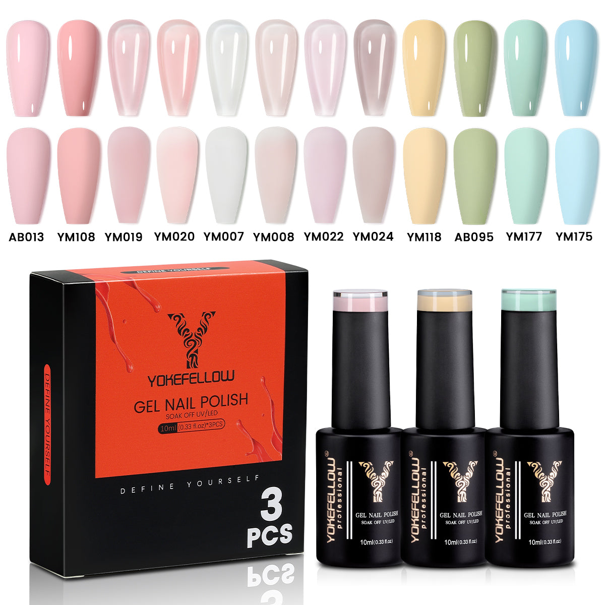 Spring Series-3 Colors Gel Polish Set