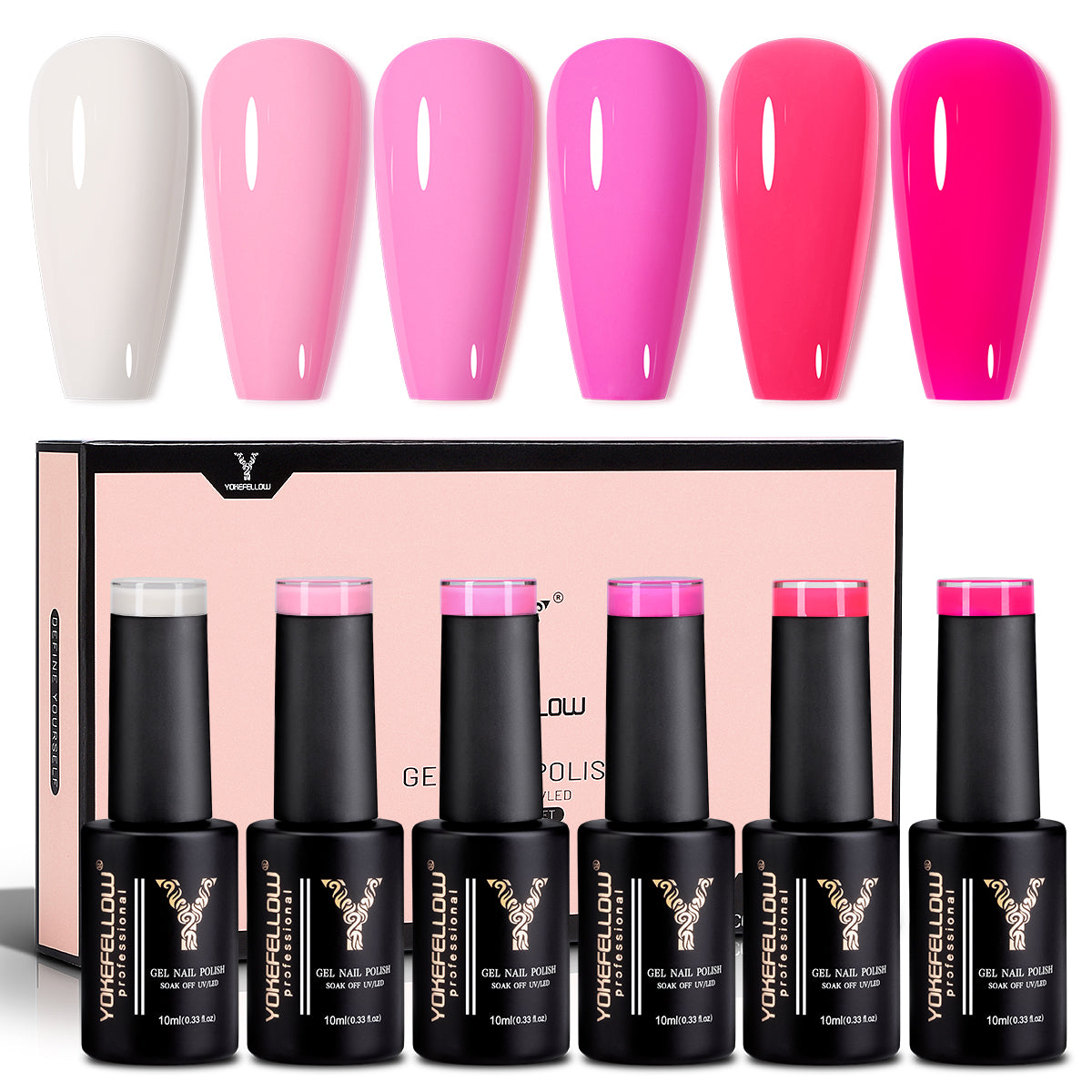 Rose Red Series-6 Colors Gel Polish Set